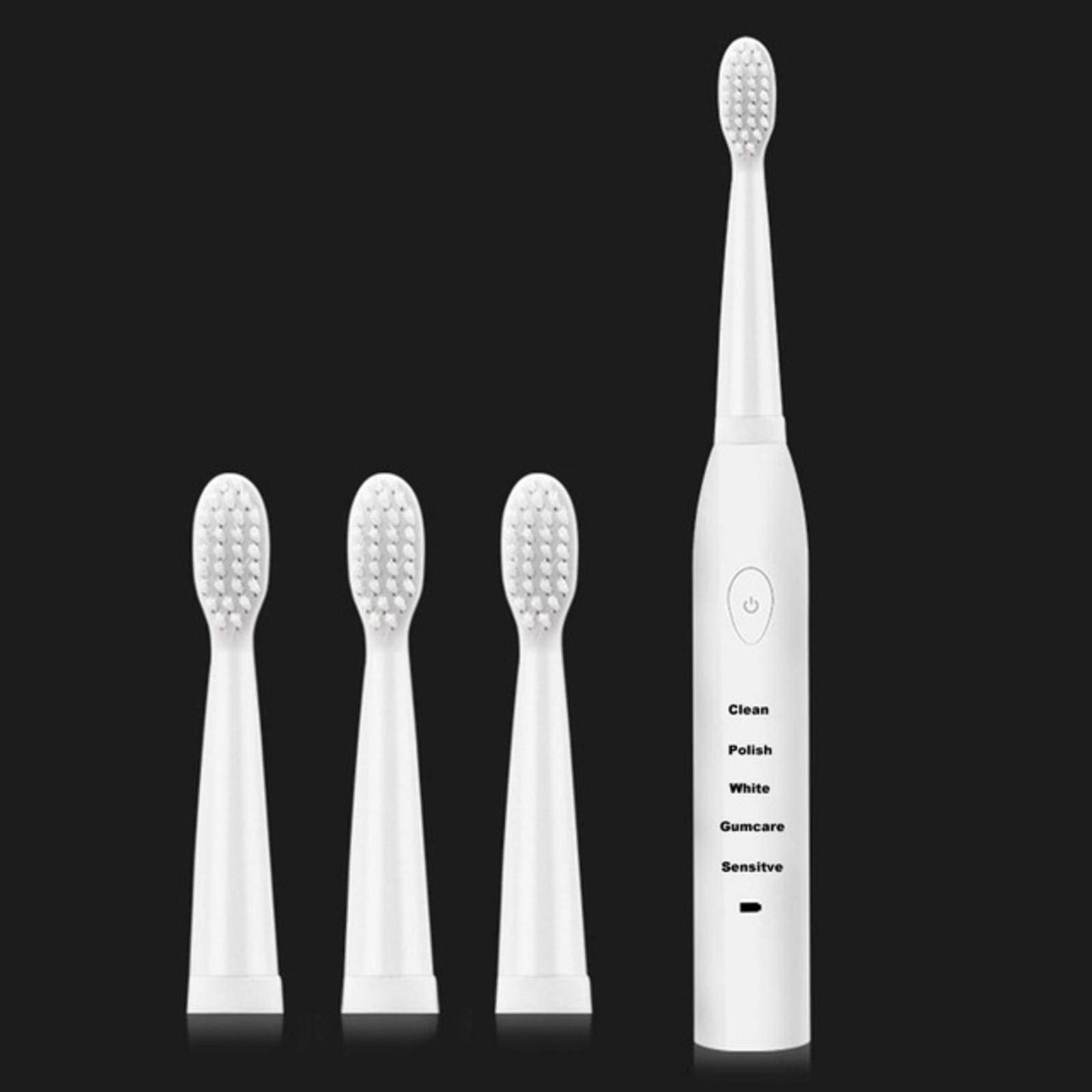 Powerful Rechargeable Electric Toothbrush with Ultrasonic Cleaning & Whitening - USB Charging, Waterproof, Timer for Adults - Perfect for Travel, Home & Daily Oral Care