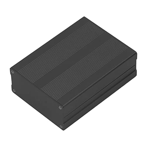 Aluminum Alloy Junction Box - Waterproof Outdoor Electrical Enclosure for Circuit Boards & Electronics (Black) | Ideal for DIY Projects, Solar Panels & Industrial Applications