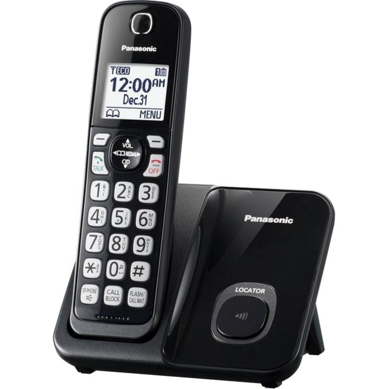 KX-TGD510B Black 1HS Cordless Telephone - Reliable Home & Office Communication with Clear Sound & Long Range - Perfect for Home, Office, and Business Use