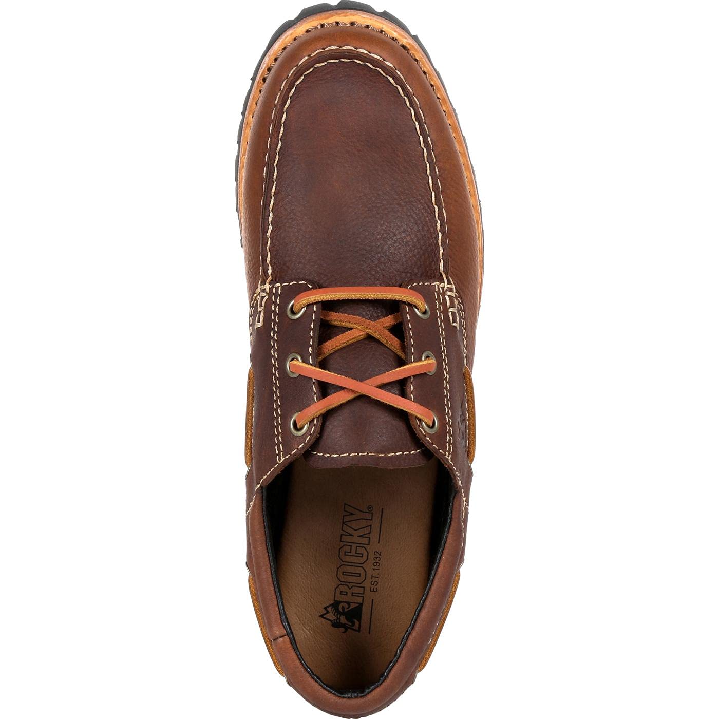 ROCKY Men's Slip-On Loafers - 32 Small Batch Casual Shoes for Men, Brown Leather Comfortable Loafers | Perfect for Business Casual, Office & Weekend Wear