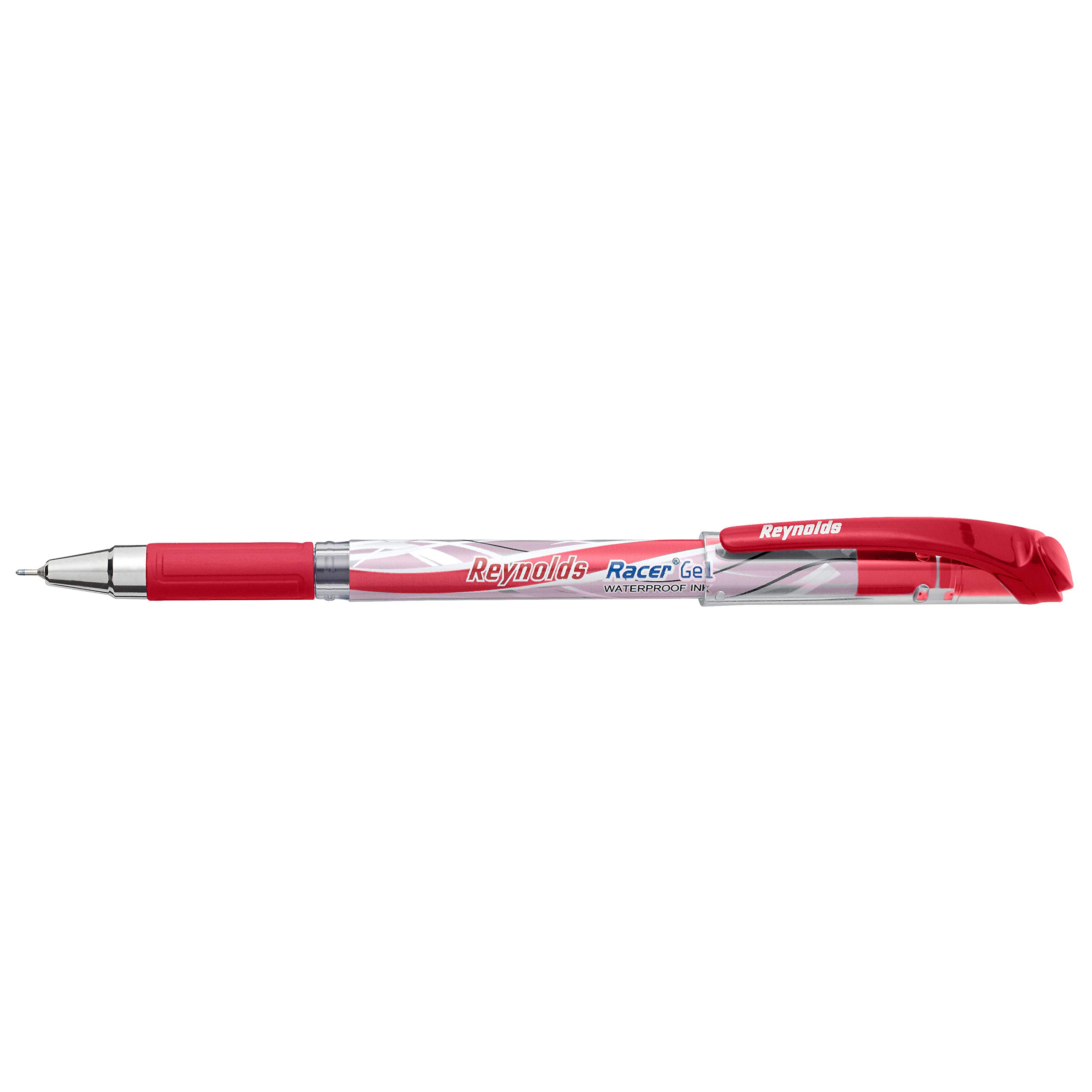 Reynolds Racer 0.5mm Fine Tip Gel Pens - 20 Pack Red Ink Pens for Writing, Note Taking & Art Projects | Smooth Writing Gel Pen Set | Office, School & Home Use (Fast Shipping from India)