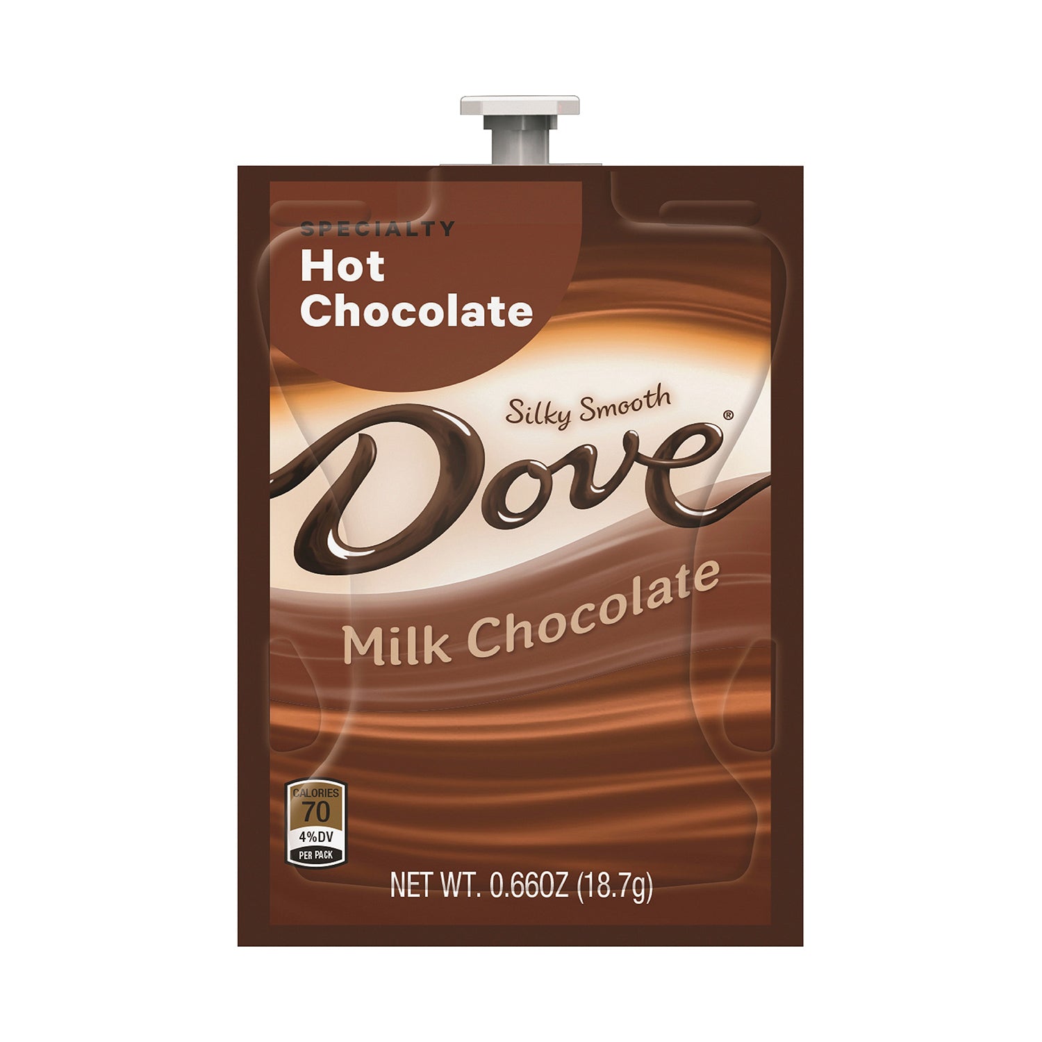 Premium Flavia Dove Hot Chocolate Freshpacks - 18 Count or 72 Case - Rich & Creamy Instant Cocoa Mix for Office, Home & Gifting