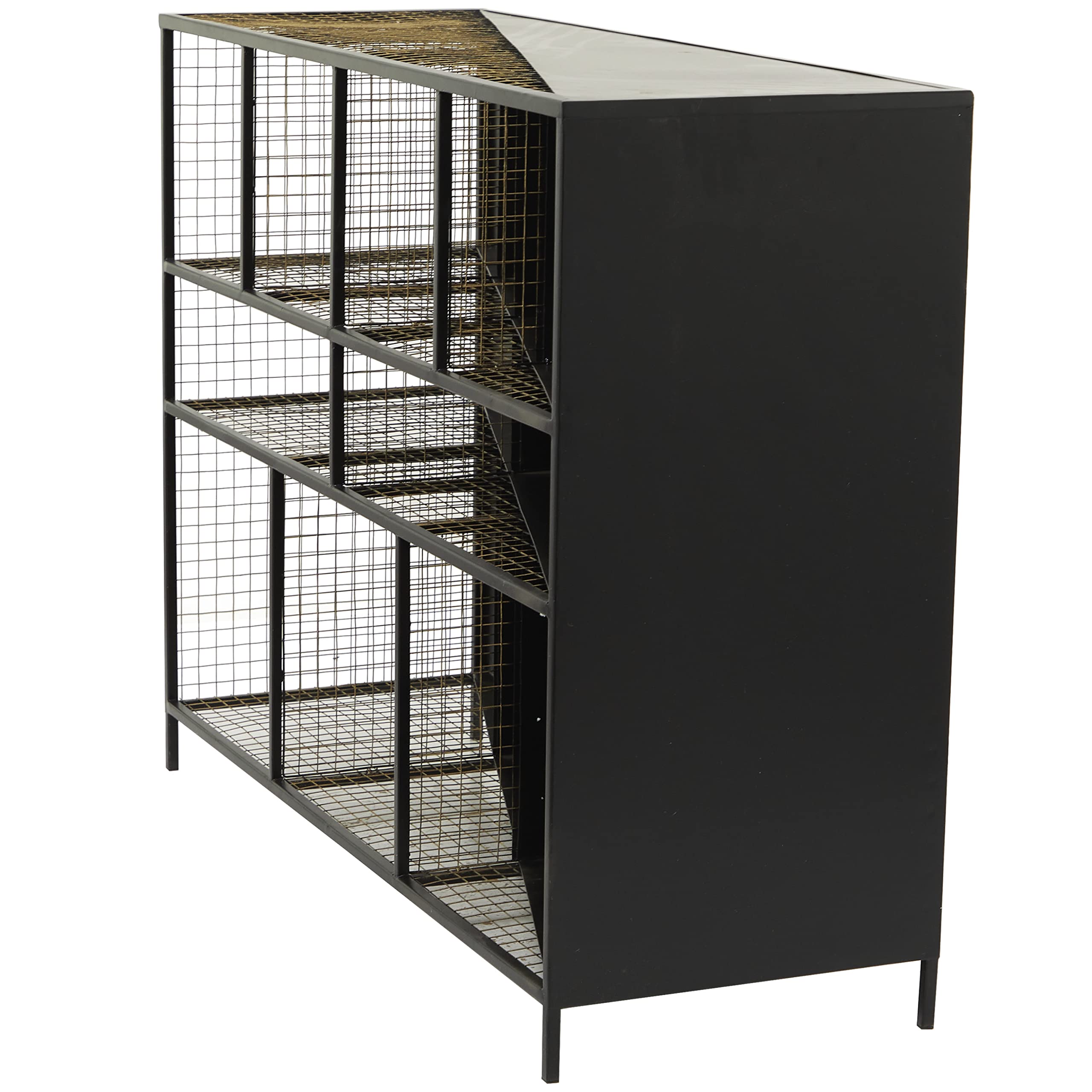 Deco 79 Modern Black Console Table for Entryway - Large Size Hallway Sofa Table with Storage Shelf for Living Room, Bedroom & Office Decor