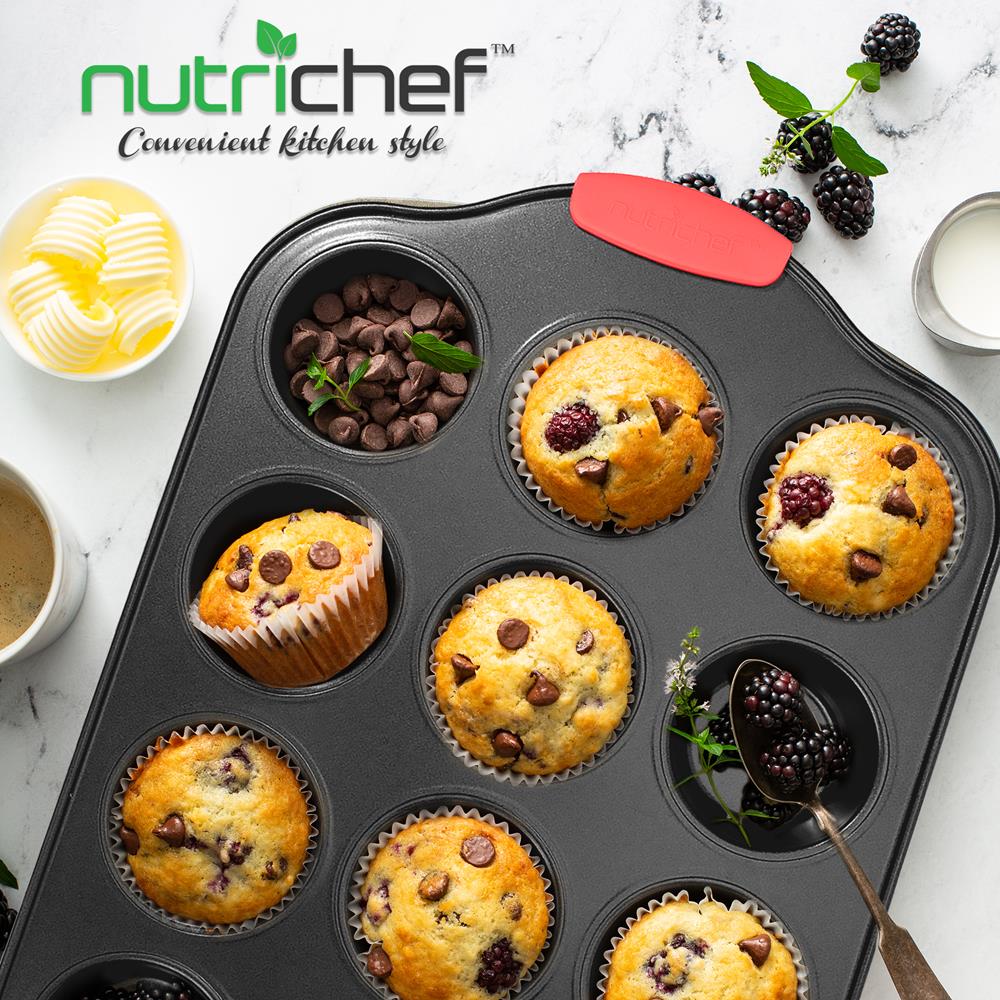 12-Cup Non-Stick Muffin Pan - Premium Baking Sheet for Cupcakes, Muffins & More - Perfect for Home Baking, Parties & Holiday Treats