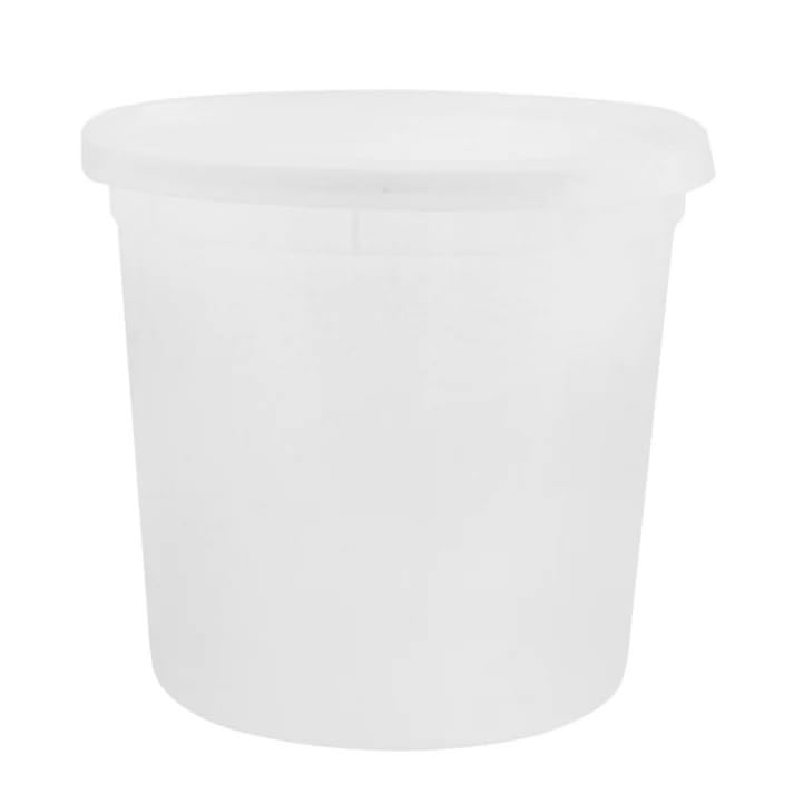 30-Pack Heavyweight 86oz Clear Disposable Round Food Storage Containers with Lids - BPA-Free, Microwave Safe, Leak Proof Deli Containers for Meal Prep, Takeout & Leftovers