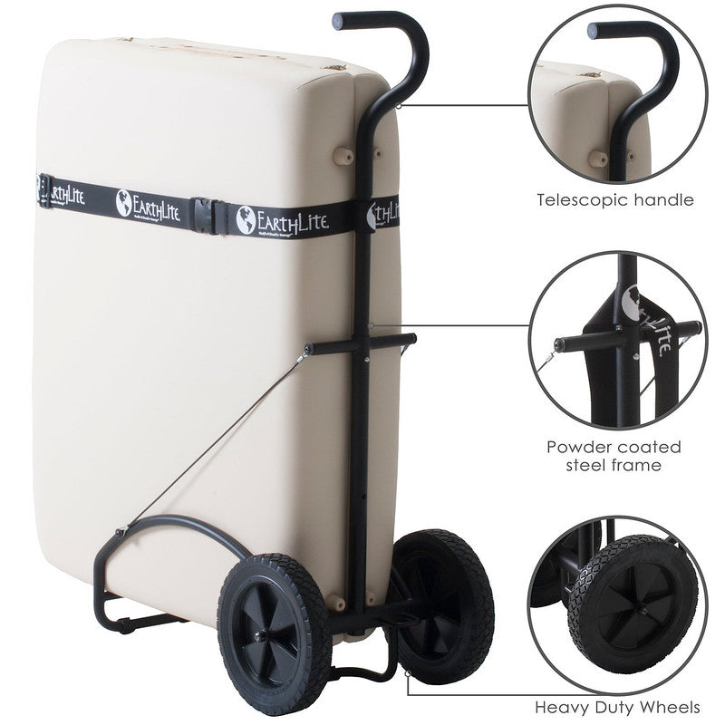 Earthlite Traveler Massage Table Cart - Portable & Adjustable for Professional Therapists - Perfect for Home, Spa, and On-the-Go Massage Sessions