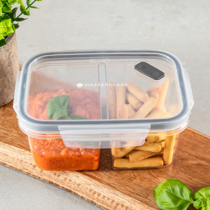 Eco-Friendly BPA-Free Snap Divided Lunch Box 800ml - Perfect for School, Office & Picnics - Leak-Proof & Durable Food Container