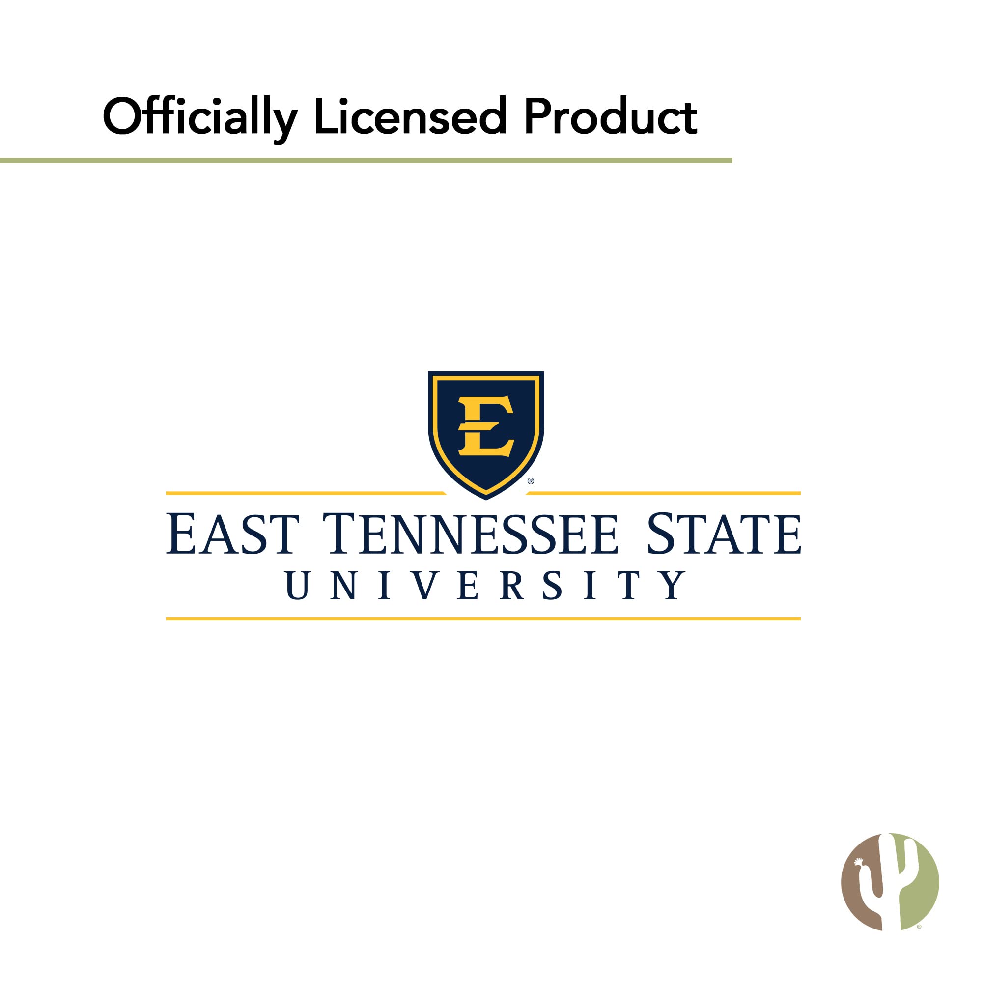ETSU Buccaneers Desert Cactus Vinyl Decal Sticker - Waterproof Laptop, Car, Water Bottle, Scrapbook Decor for Tennessee State University Fans (IND 00001A) | Perfect for College Dorm, Game Day & Alumni Pride