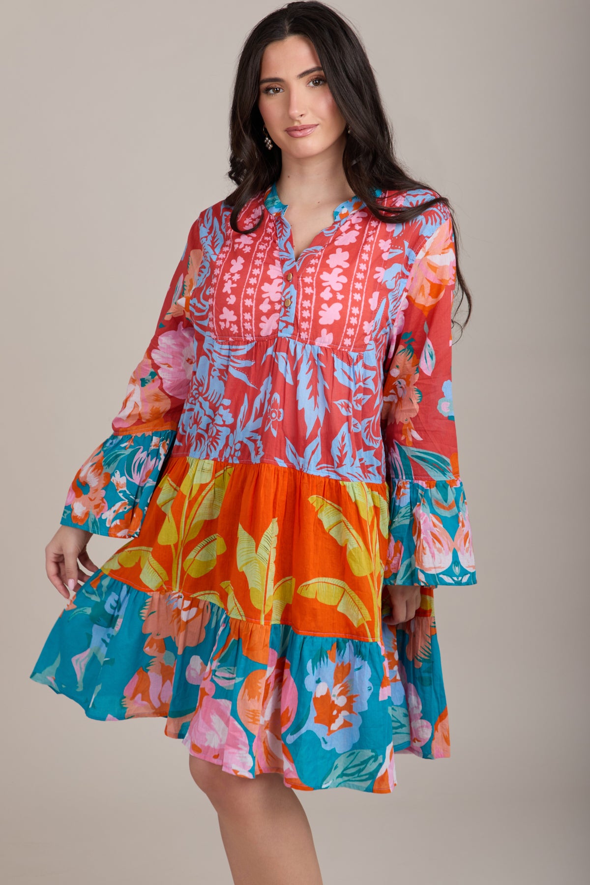 Stylish Sunset Tunic Cover Up Dress for Women - Beachwear, Poolside, Summer Vacation Outfit