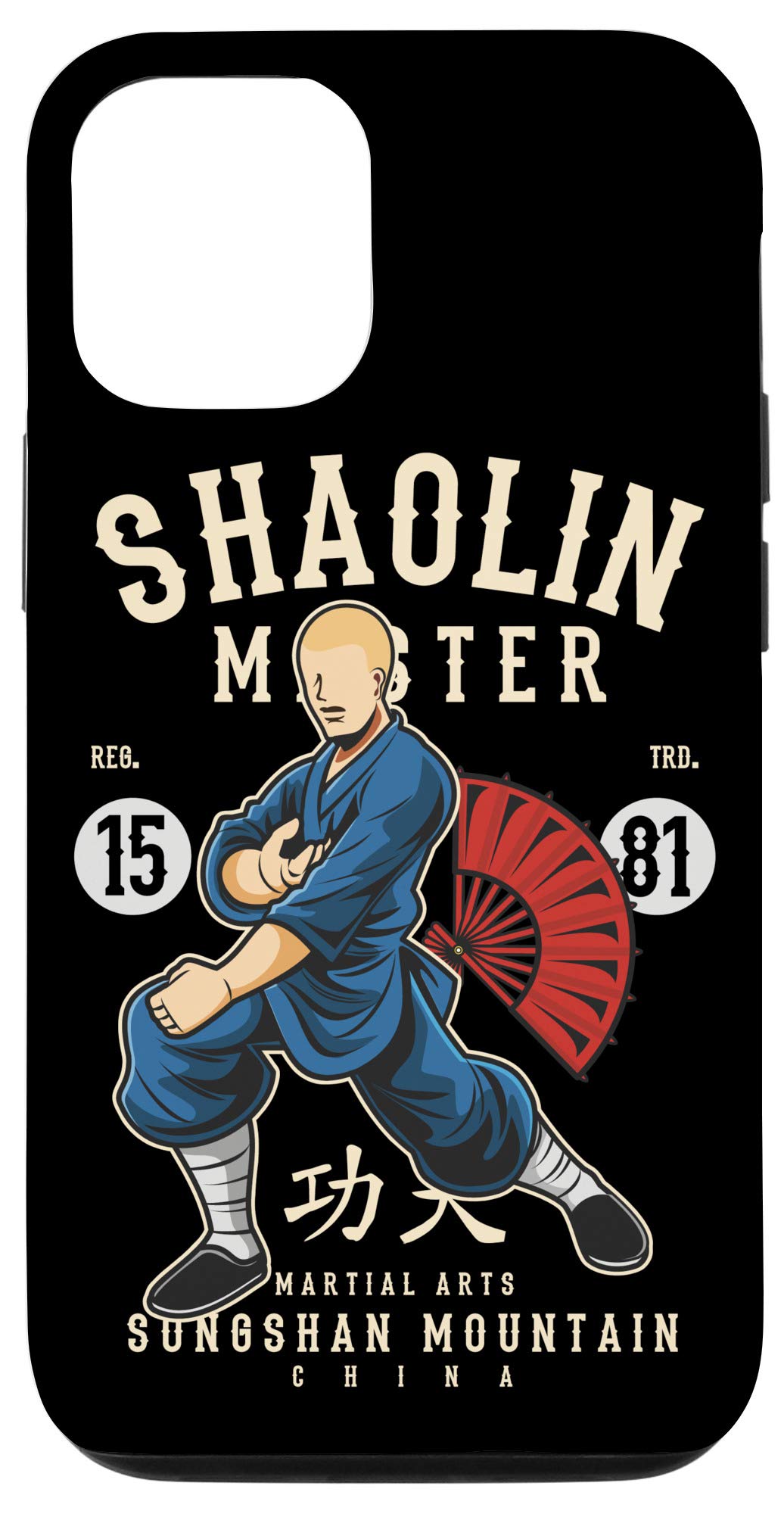 iPhone 12/12 Pro Kung Fu Martial Arts Phone Case - Shaolin Temple Inspired Design - Perfect Gift for Martial Arts Lovers & Travel Enthusiasts (Fits Daily Use, Gym, Training & Travel)