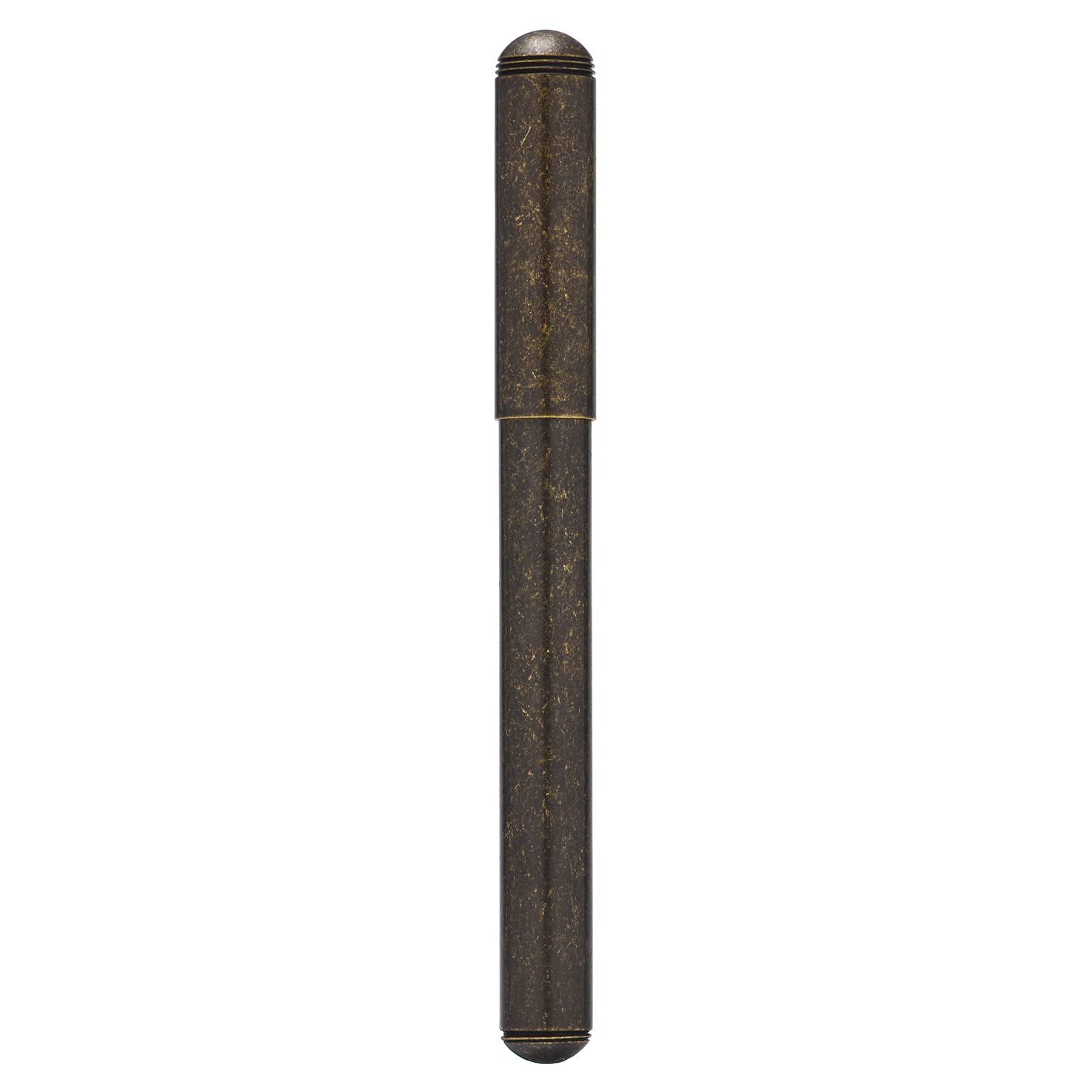 Premium Brass Fountain Pen with EF Bent Nib - Vintage Antique Style Pocket Fude Pen for Calligraphy & Sketching - Perfect Travel Companion & Gift with Metal Box (Ideal for Artists, Writers & Pen Collectors)