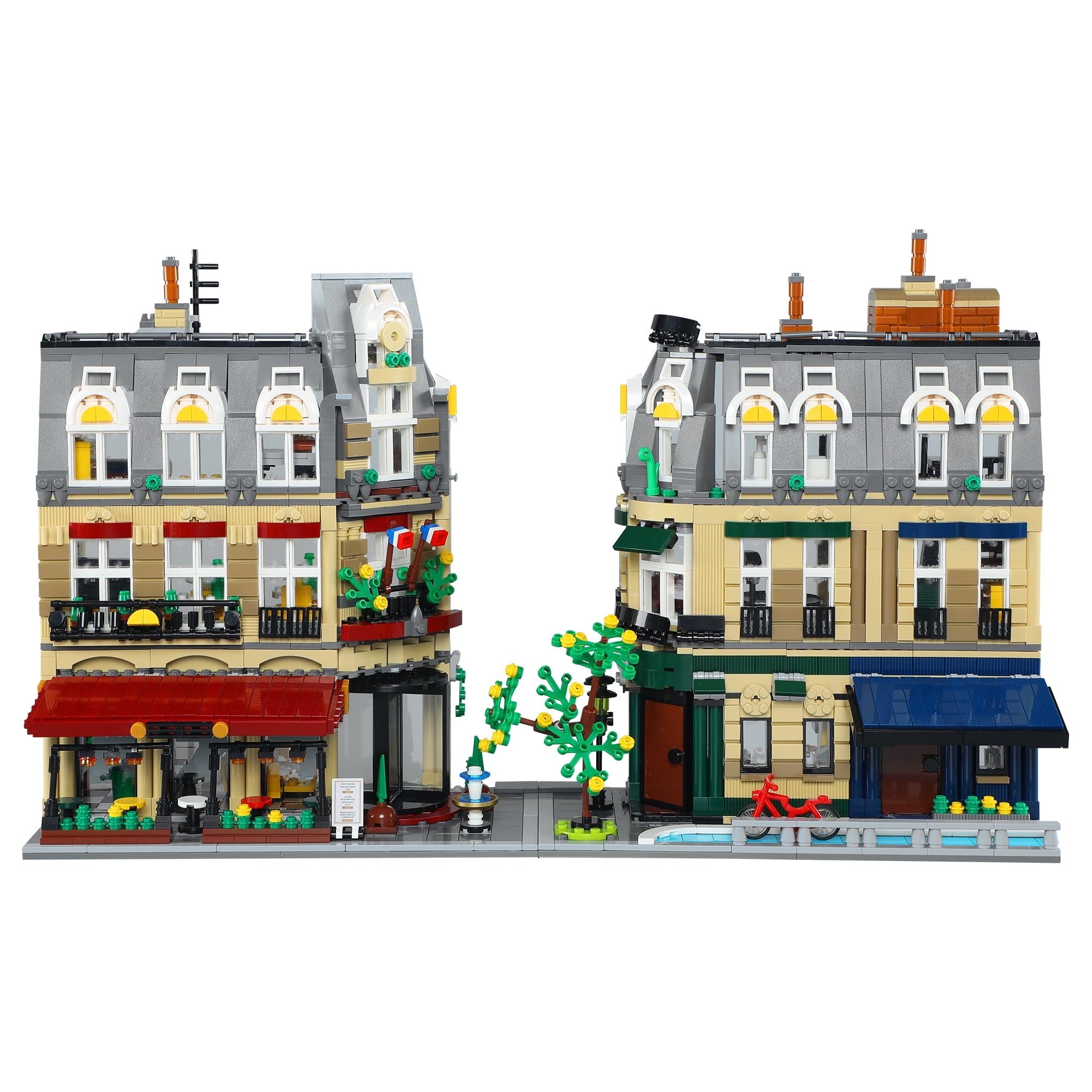 CaDA Parisian Charm 3230-Piece Restaurant Building Set - Street View Series | Modular Architecture Model Kit for Adults & Teens | Perfect for Home Decor, Gift Giving & Collectors