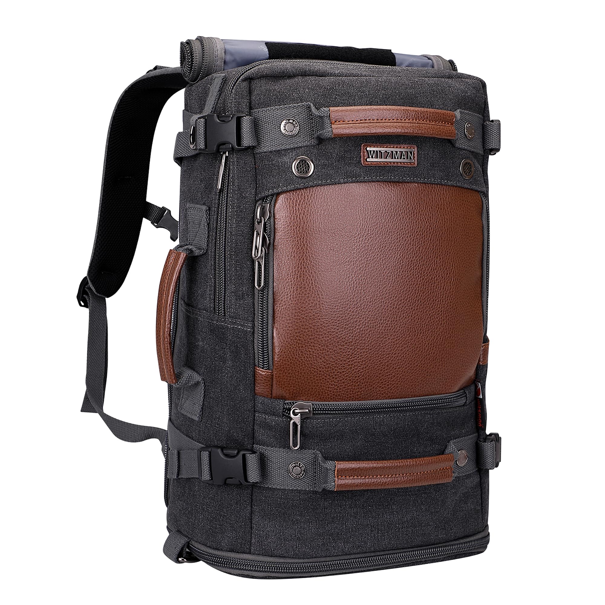 WITZMAN Travel Backpack Carry-on Luggage with Shoe Compartment - Perfect for Gym & Weekend Trips