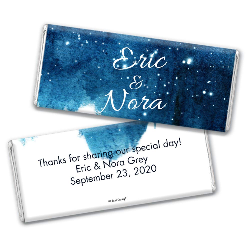 Personalized Wedding Chocolate Bars - Custom Candy Favors for Guests (36 Count) - Perfect for Bridal Showers, Receptions & Thank You Gifts