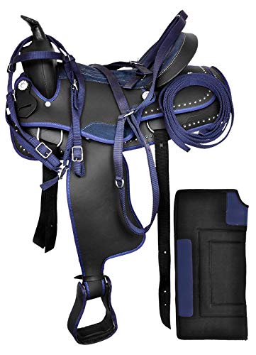 Premium Synthetic Western Horse Saddle 14