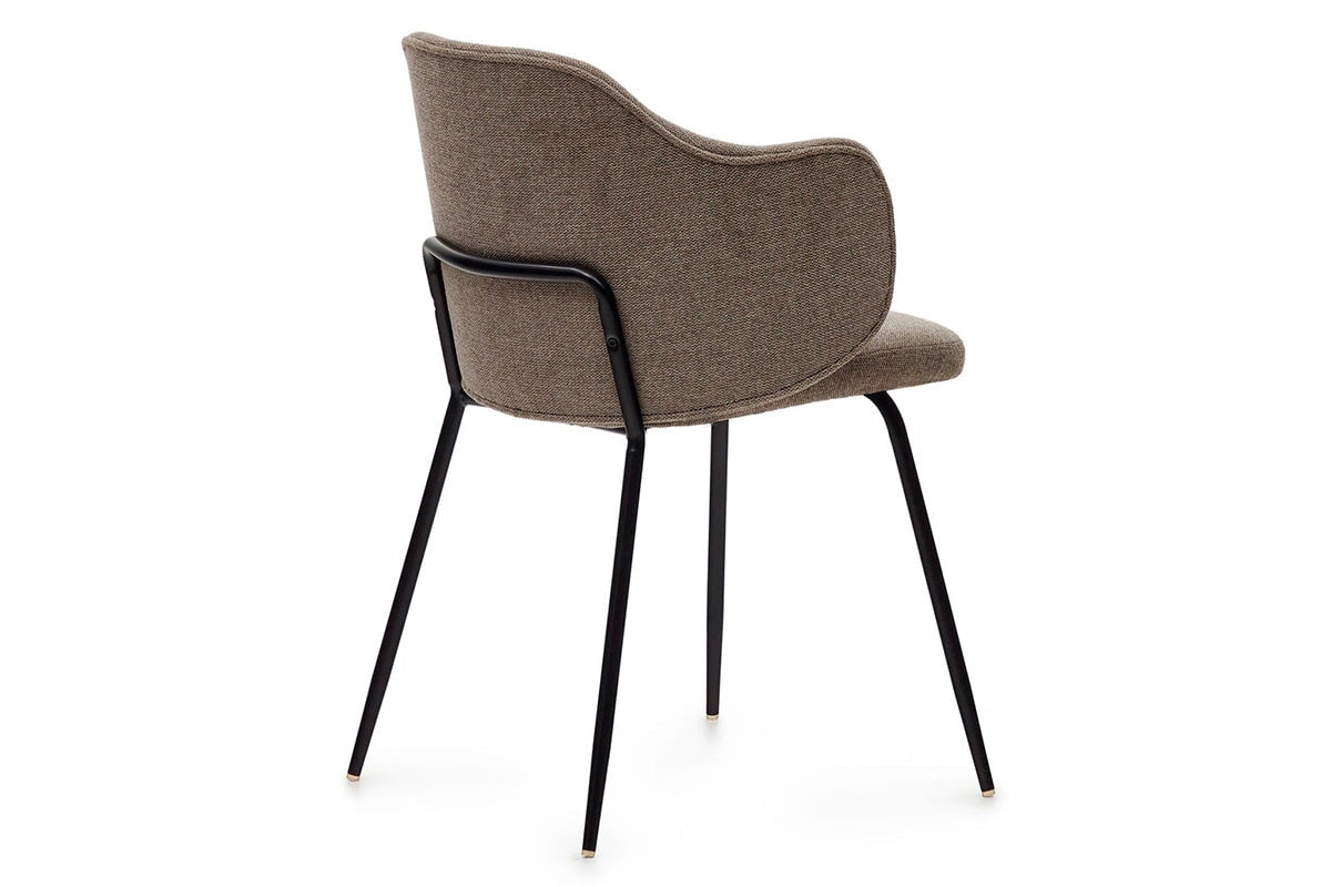Como Yuni Chair - Soft Chenille Fabric Upholstered Accent Chair for Living Room, Bedroom, or Office - Comfortable Modern Lounge Seating with Plush Support