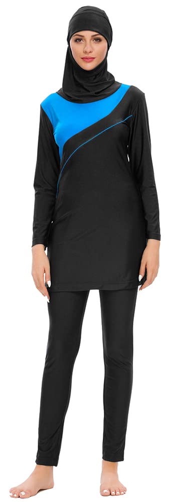 Modest Islamic Burkini Swimwear for Women - Long Sleeve Full Coverage Swimsuits | Halal Beachwear for Swimming, Surfing & Water Activities