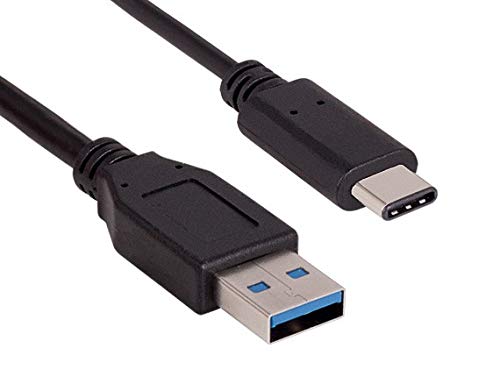 USB 3.1 Gen 2 Type A to Type C Cable 10Gbps 3A Fast Charging & Data Sync - 3.3ft (1m) Black - Perfect for MacBook, Samsung Galaxy & Fast Charging Devices