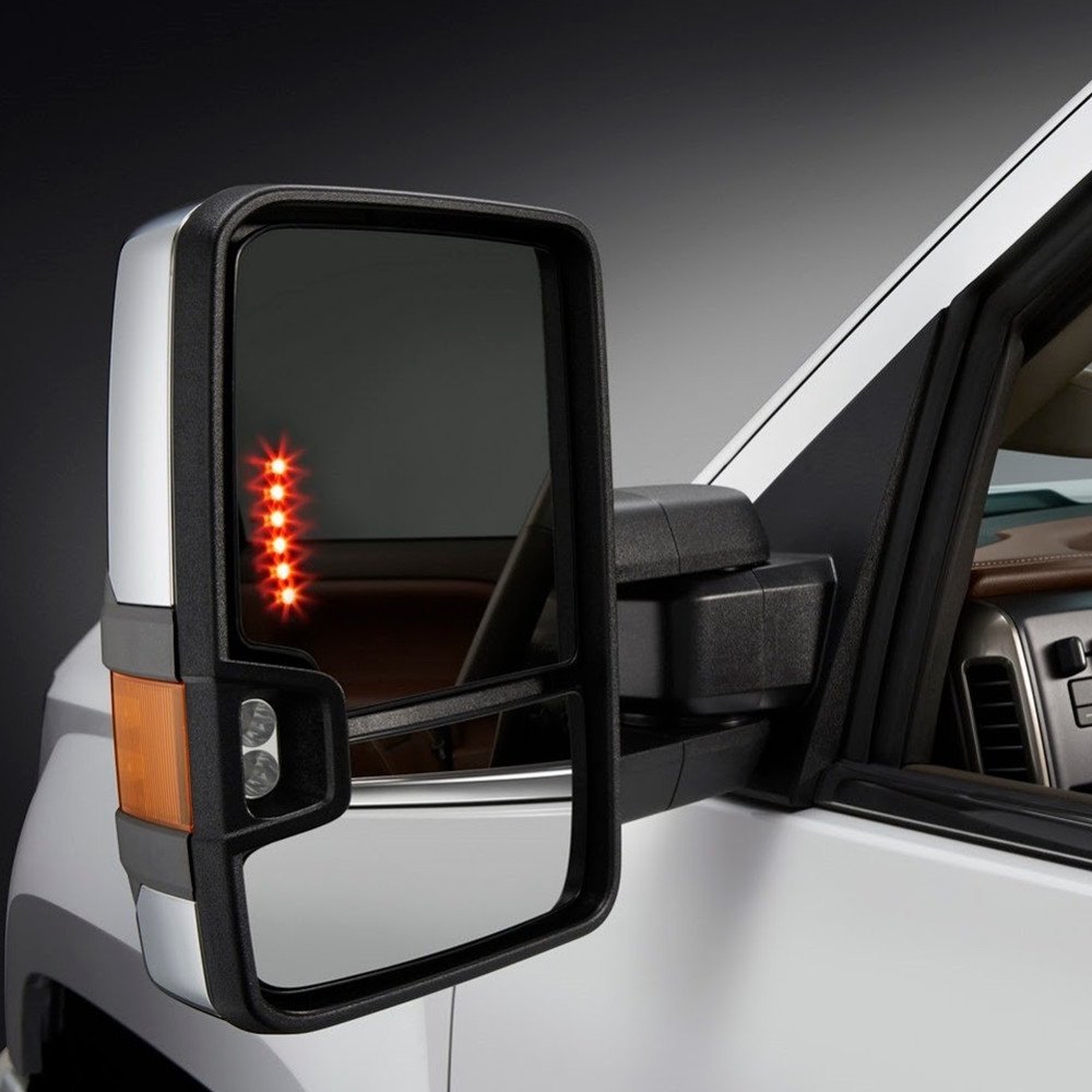 Nova 99-02 Silverado & Sierra Towing Power Heated Chrome Mirrors with Clearance Signal LED - Upgrade for Enhanced Visibility & Safety in Towing, Night Driving, and Off-Road Adventures