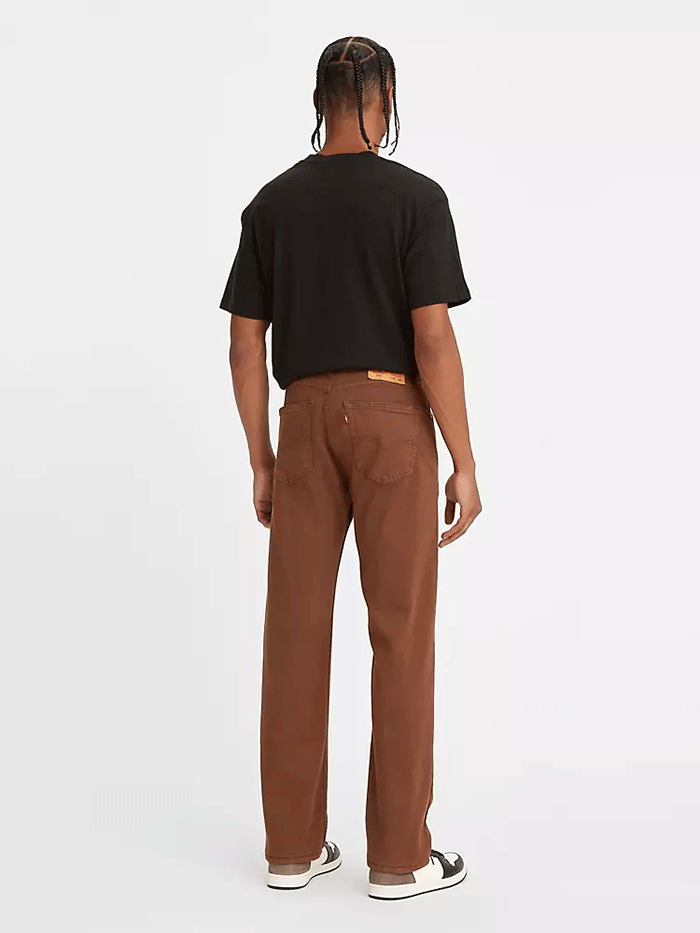 Levi's 505 Regular Fit Straight Leg Jeans for Men - Classic Denim Pants in Fondue Fudge Brown | Casual Wear, Office & Everyday Outfits