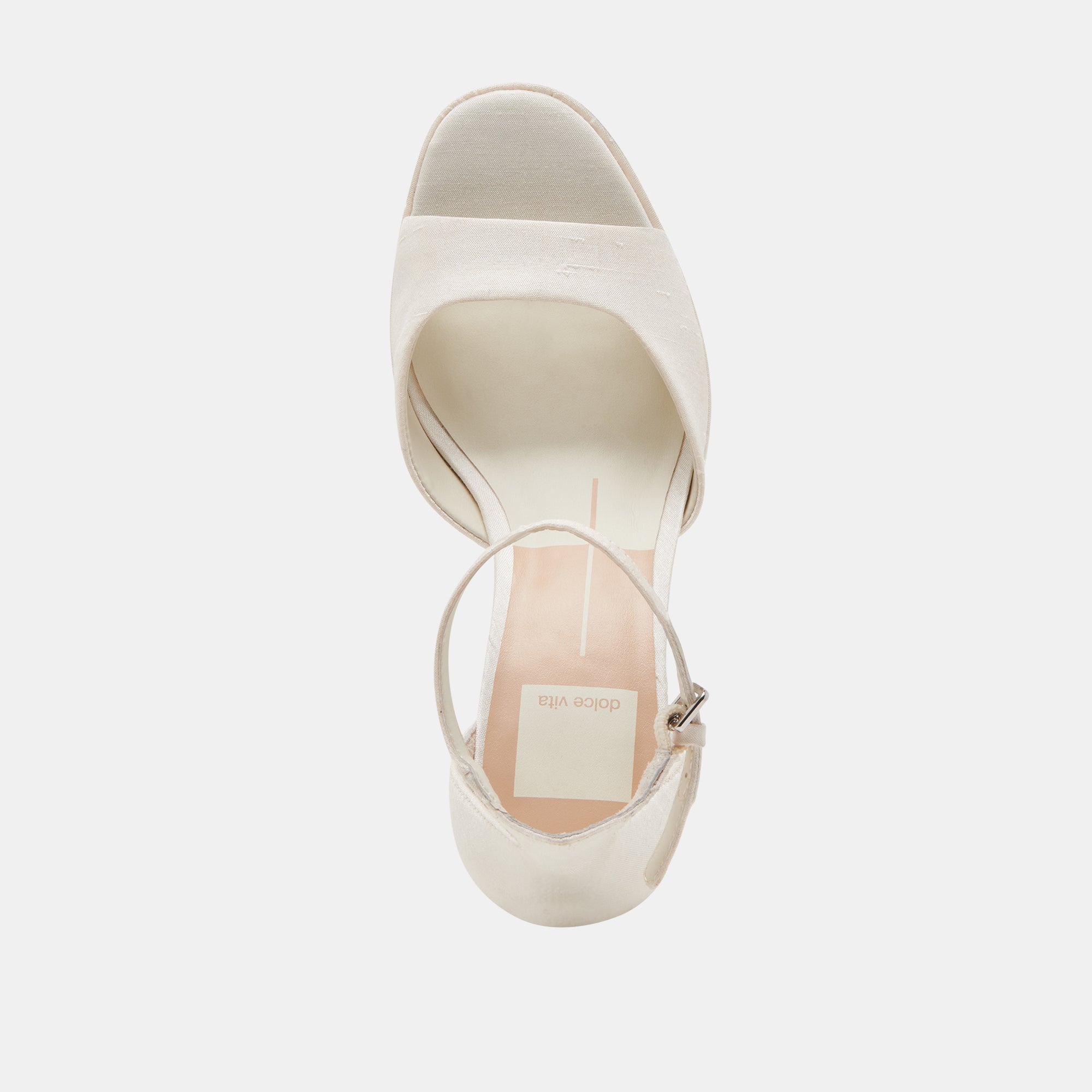 PANDRO Women's White Satin Wide Heels - Comfortable Chunky Heels for Weddings, Parties & Evening Events