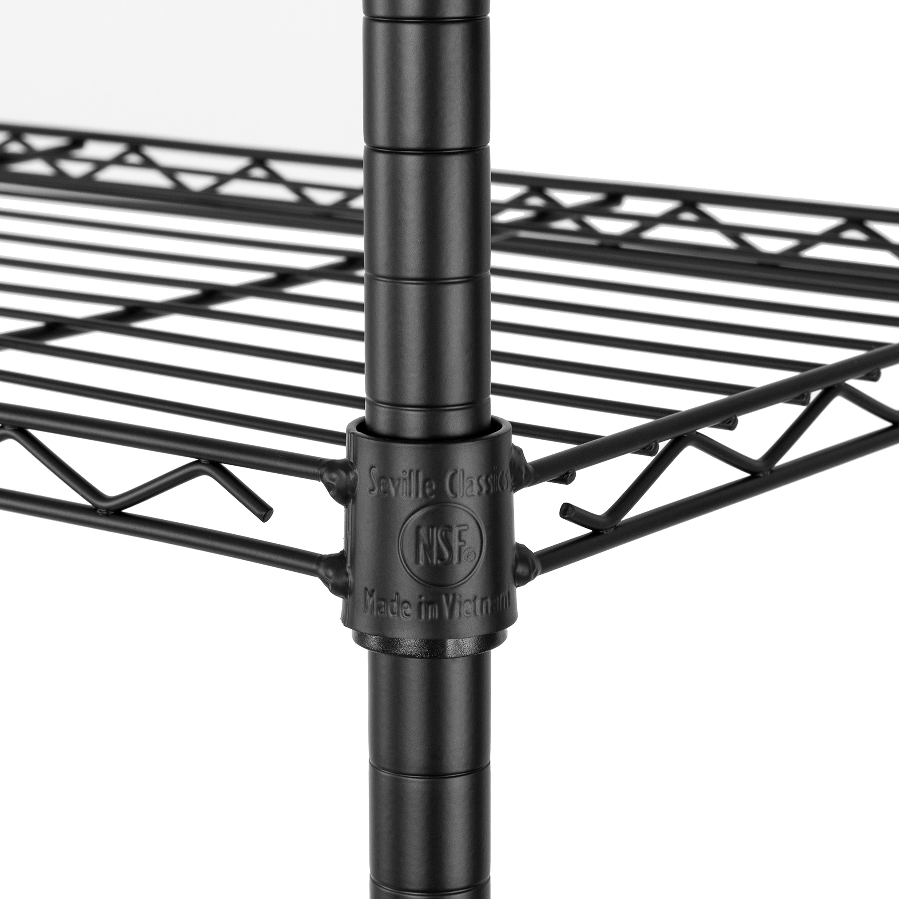 5 Tier NSF Certified Steel Shelving Unit - Heavy Duty Storage Rack for Kitchen, Garage, Pantry & Commercial Use