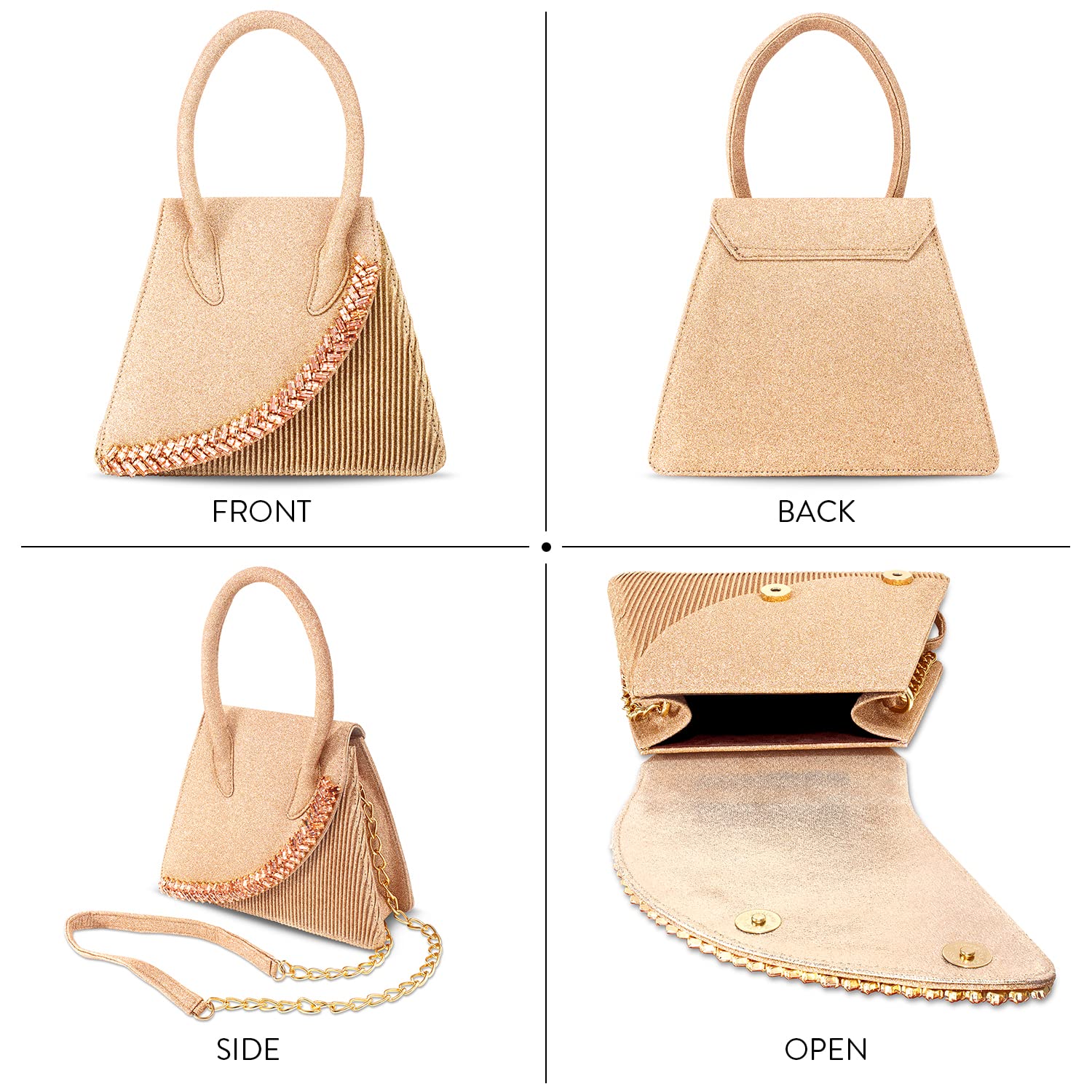 Aheli Handmade Ethnic Potli Bags for Women - Elegant Evening Clutch Purse with Drawstring - Perfect for Weddings, Parties & Festive Occasions