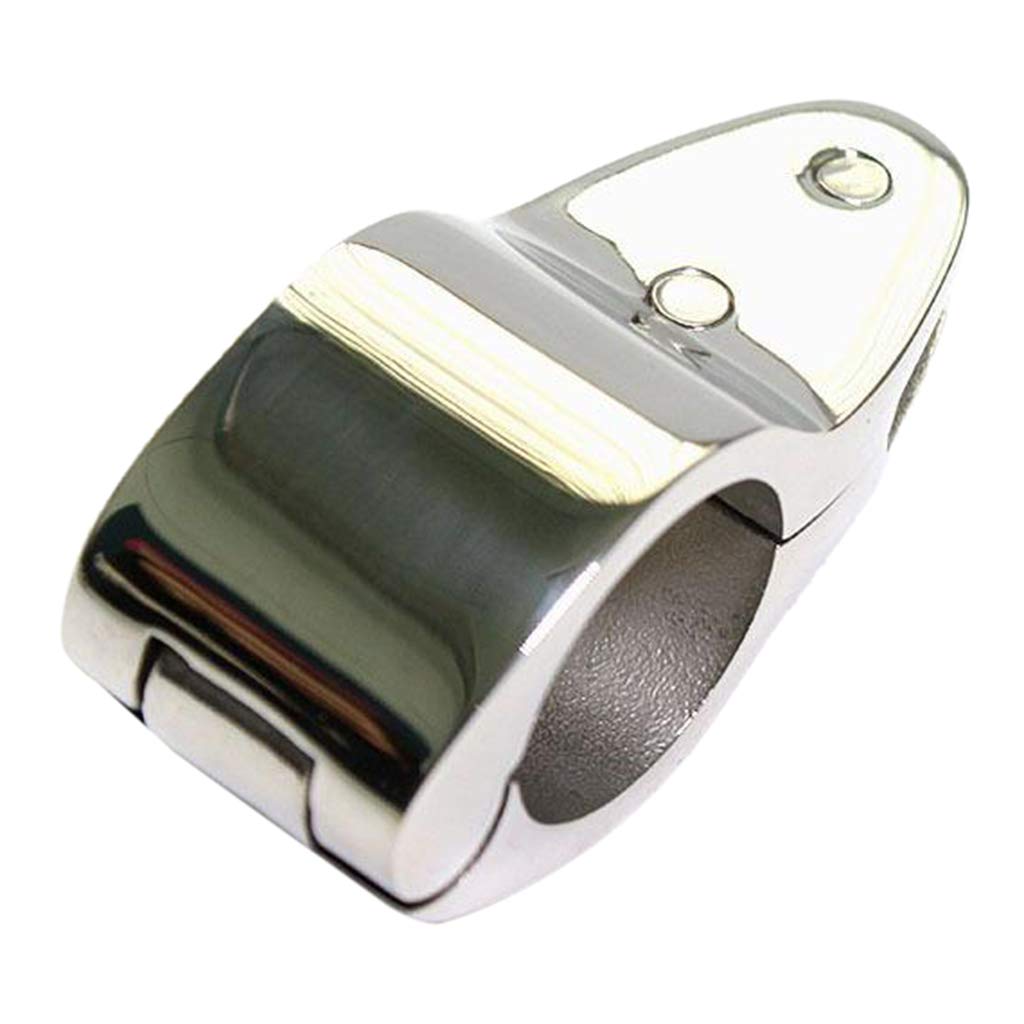 Balikha 1PCS Boat Bimini Top Hinged Jaw Slide Clamp - Heavy Duty Canopy Tube Fitting Accessory for Marine & Fishing Boats - Perfect for Sun Protection & Shade on Deck