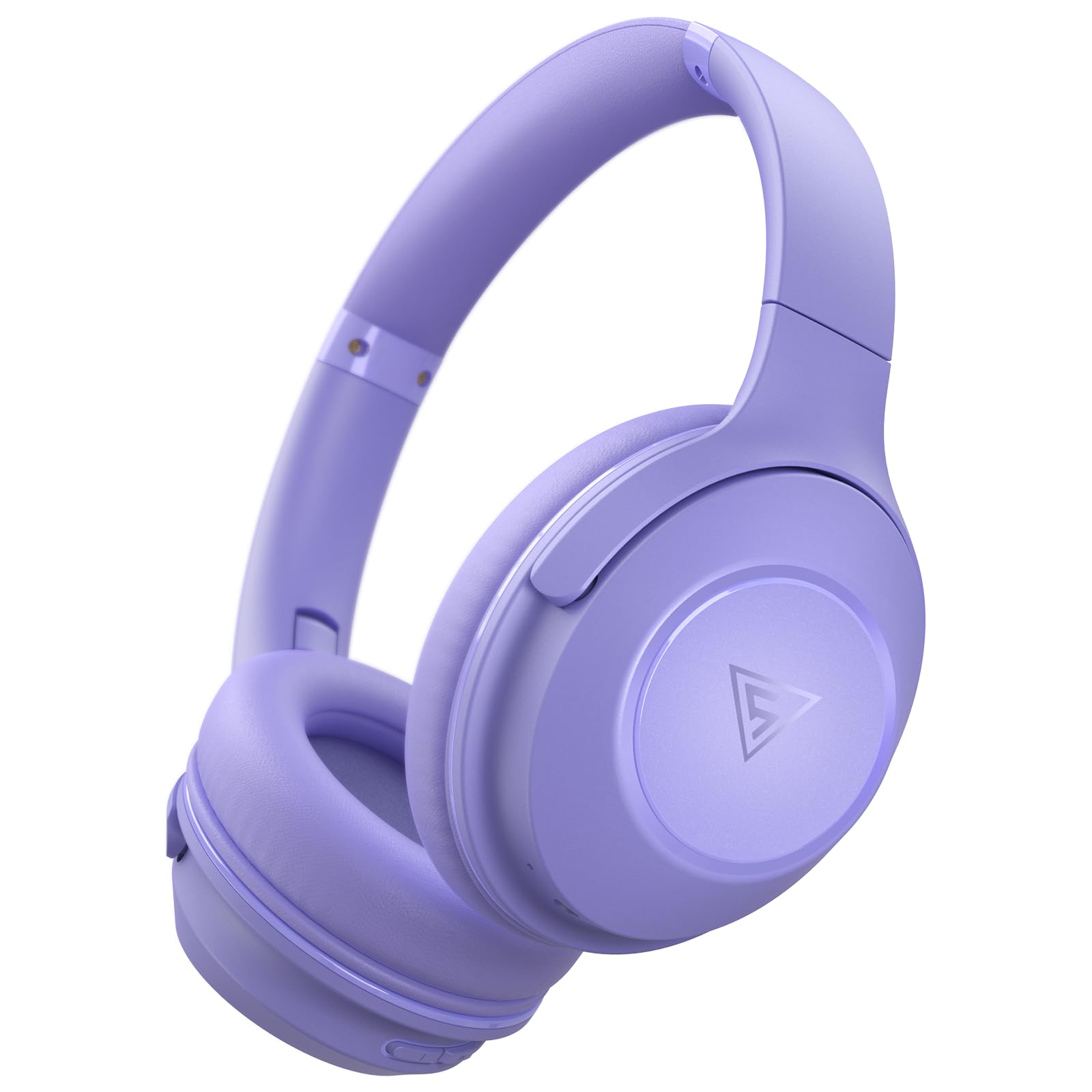 DOQAUS Wireless Bluetooth Headphones with Microphone - 70 Hours Playtime, Hi-Fi Stereo Sound, 3 EQ Modes, Foldable Design for iPhone, Android, PC - Perfect for Travel, Office & Gaming (Purple)