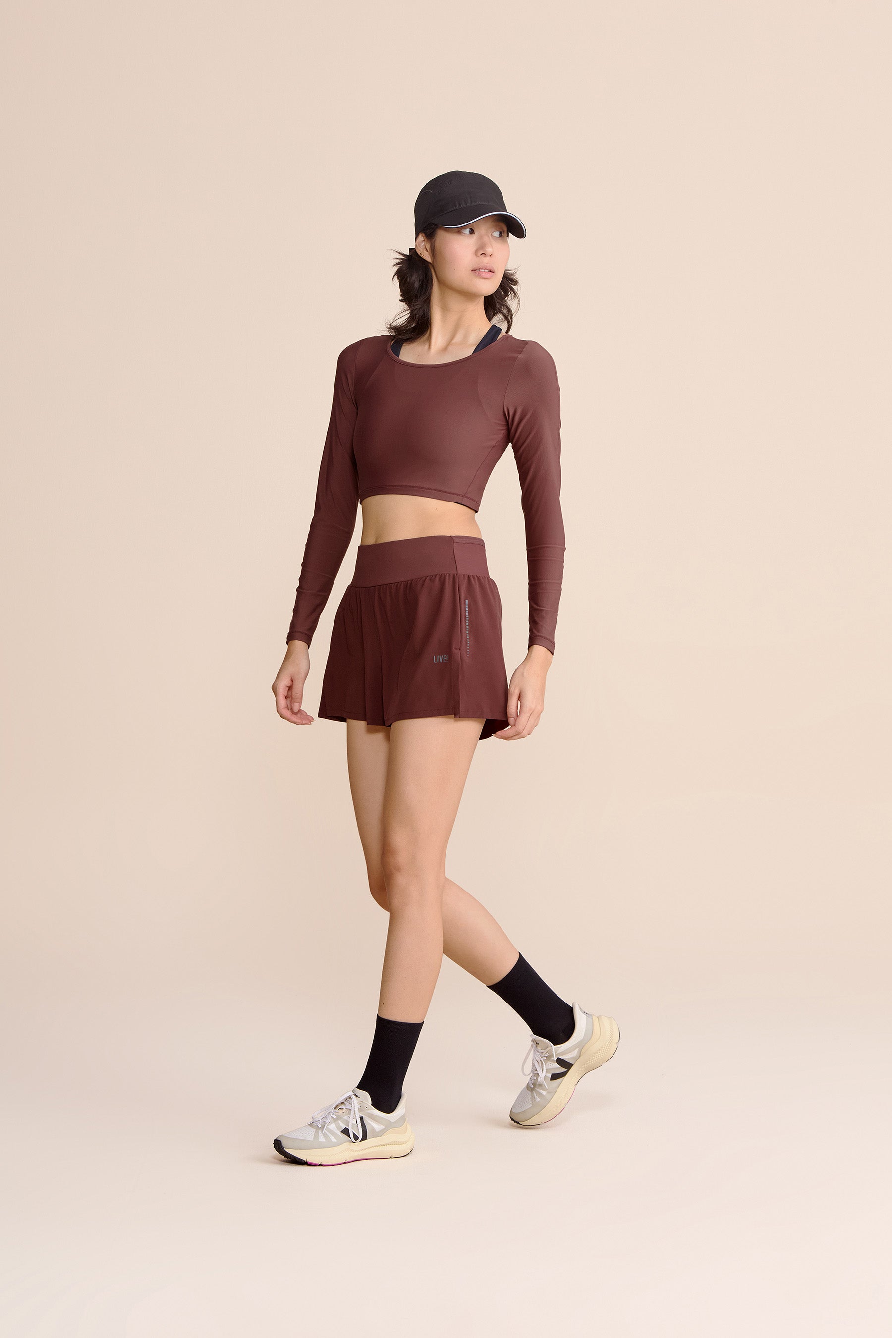 Harmony Crop Long Sleeve Tops for Women - Soft Stretchy Yoga Shirts, Workout Tees & Casual Wear - Perfect for Yoga, Gym, Running & Everyday Outfits