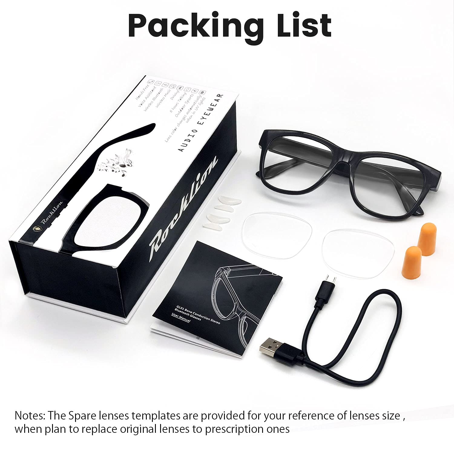 Upgraded Smart Bone Conduction Bluetooth Glasses with Open-Ear Headphones, Photochromic Blue Light Blocking Lenses, IPX6 Waterproof - Hands-Free Calls & Music - Perfect Gift for Dad & Men - Ideal for Running, Cycling & Outdoor Activities