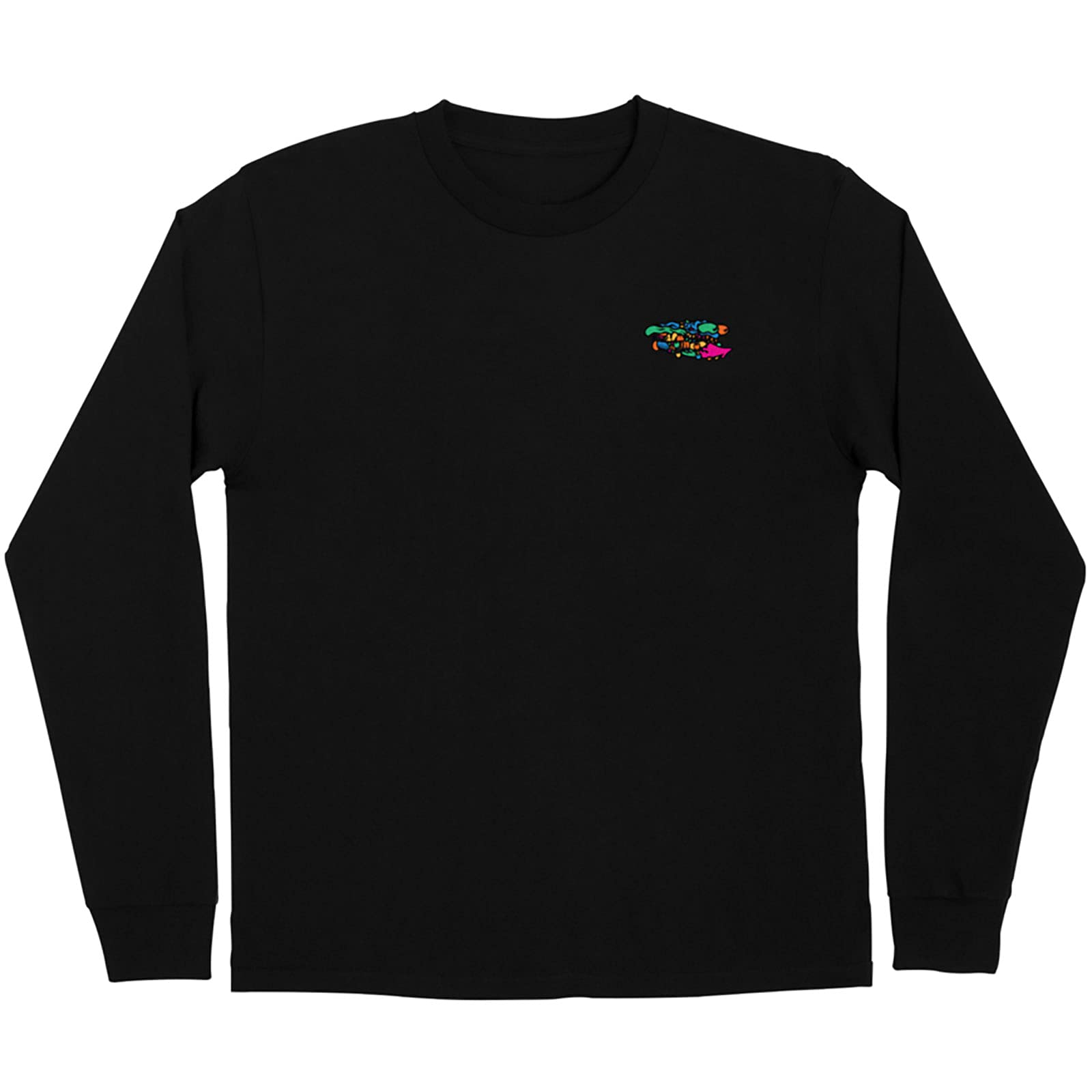 Santa Cruz Men's Meek Slasher Fusion Long Sleeve Shirt - Medium Size, Black Color - Perfect for Skateboarding, Streetwear & Casual Outfits