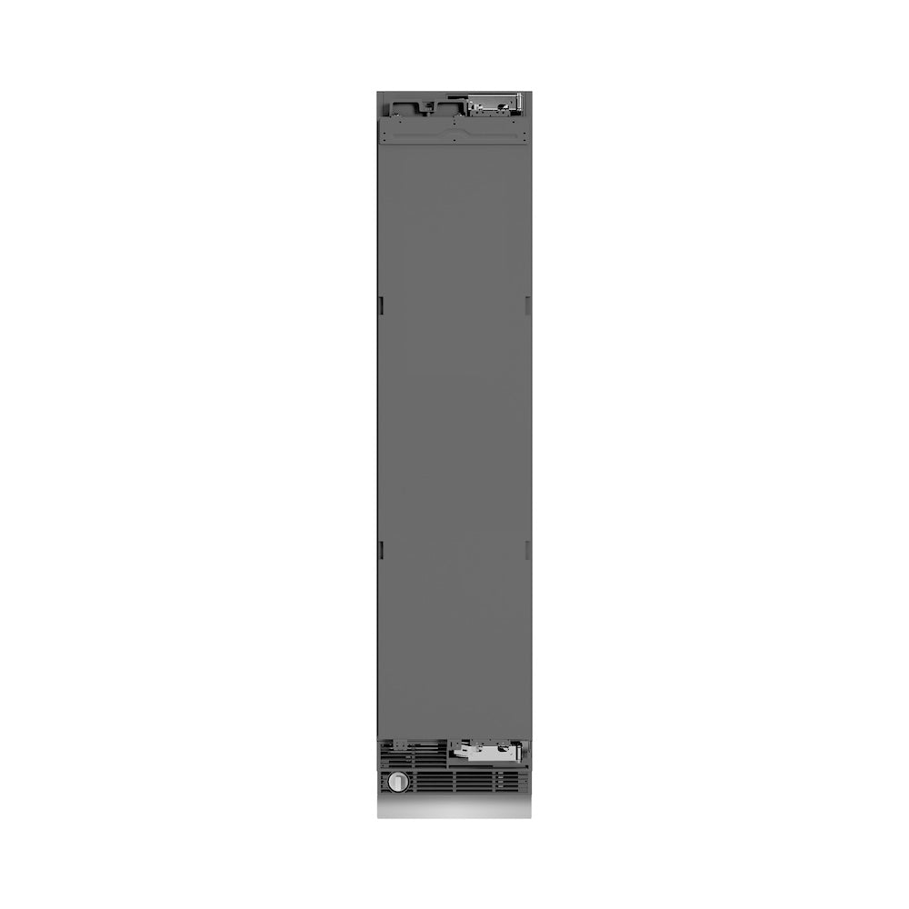 ZLINE Autograph Edition 18 Inch 8.6 Cu Ft Panel Ready Right Hinge Column Freezer - Graphite Gray Interior with Champagne Bronze Accents (RBCFVRZ 18 CB) | Perfect for Home Kitchens, Restaurants & Commercial Use