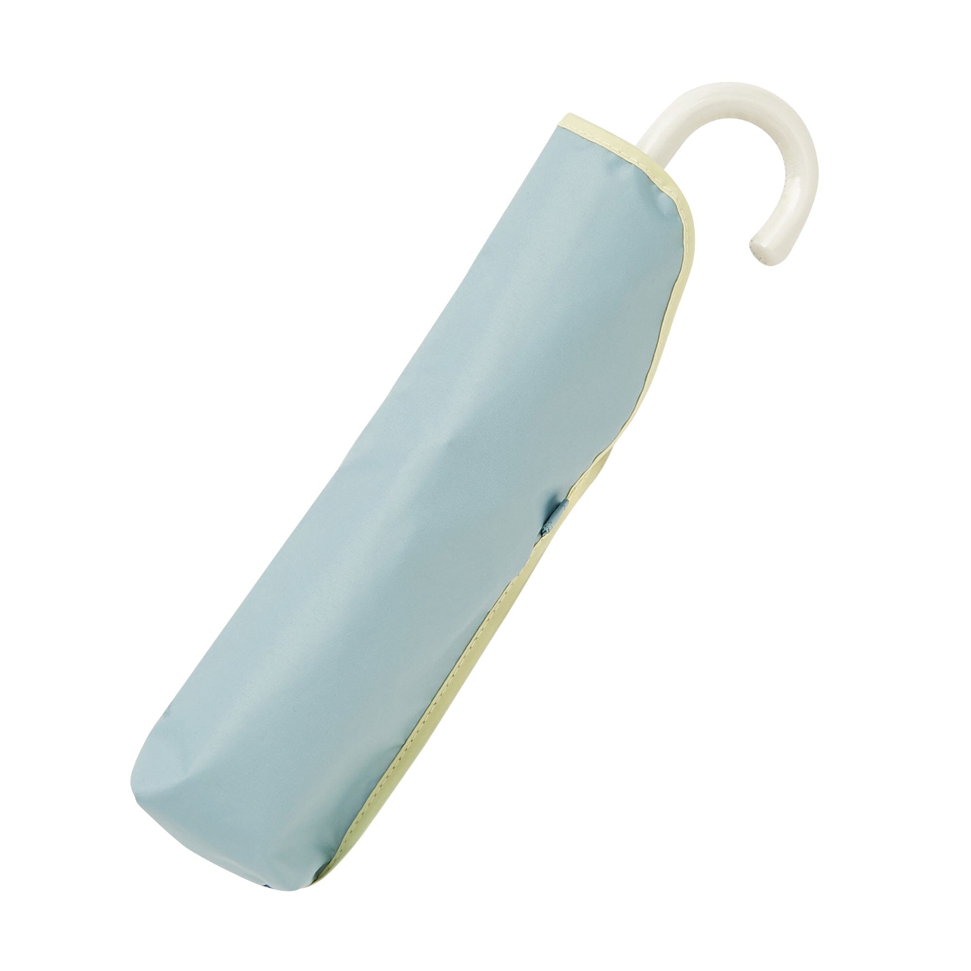 Bicolor Piping Compact Parasol Umbrella 47cm Green - Perfect for Beach, Garden, and Outdoor Sun Protection