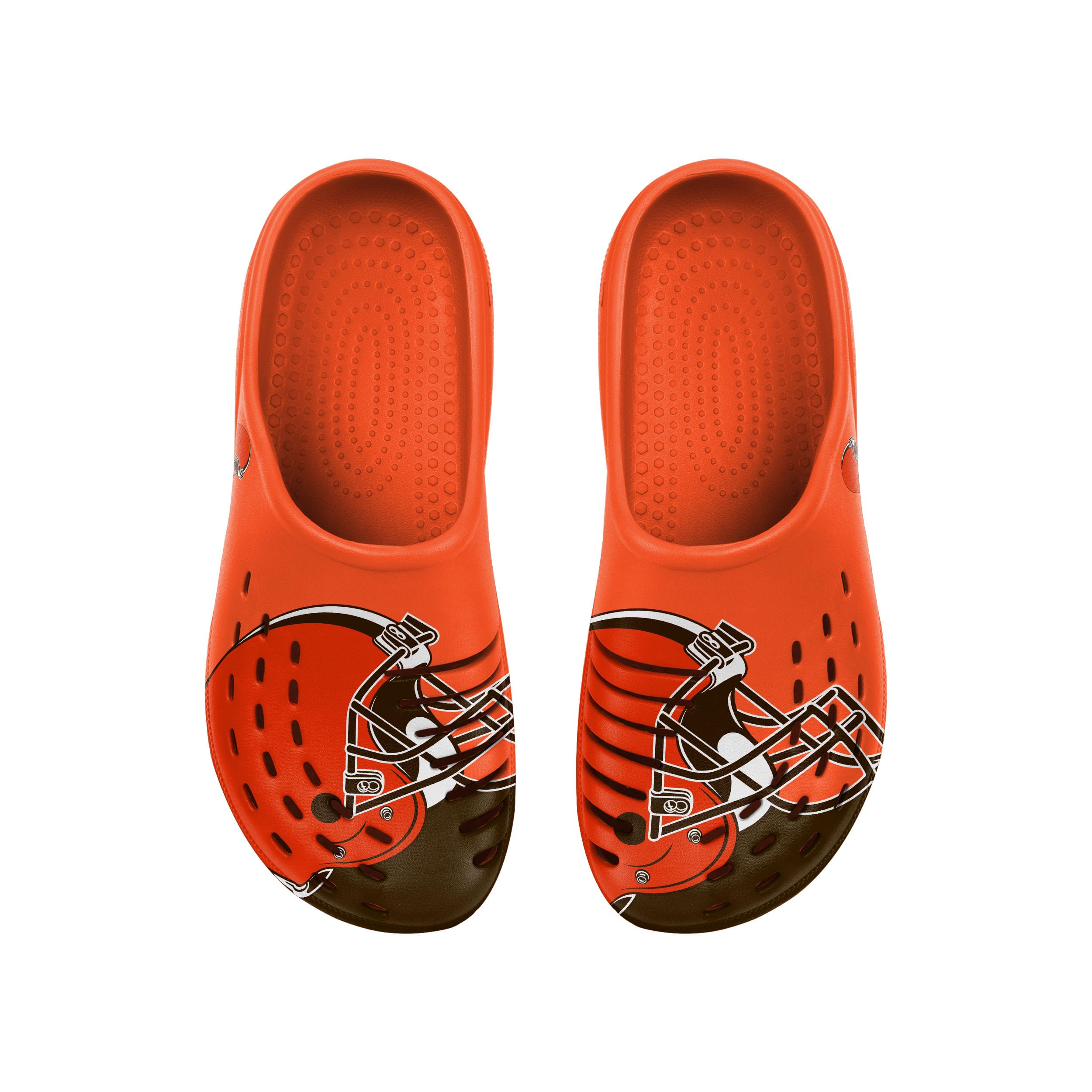 FOCO NFL Men's Big Splash Team Logo Solid Clogs - Comfortable Waterproof Slip-On Shoes for Beach, Pool, and Outdoor Activities