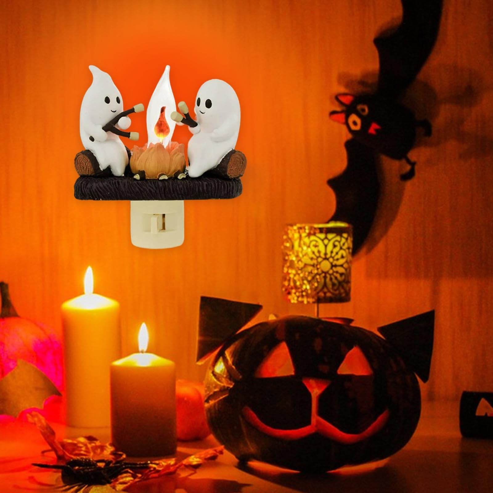 Ghost Campfire Light - Portable LED Camping Lantern for Outdoor Adventures, Hiking, and Backyard Gatherings