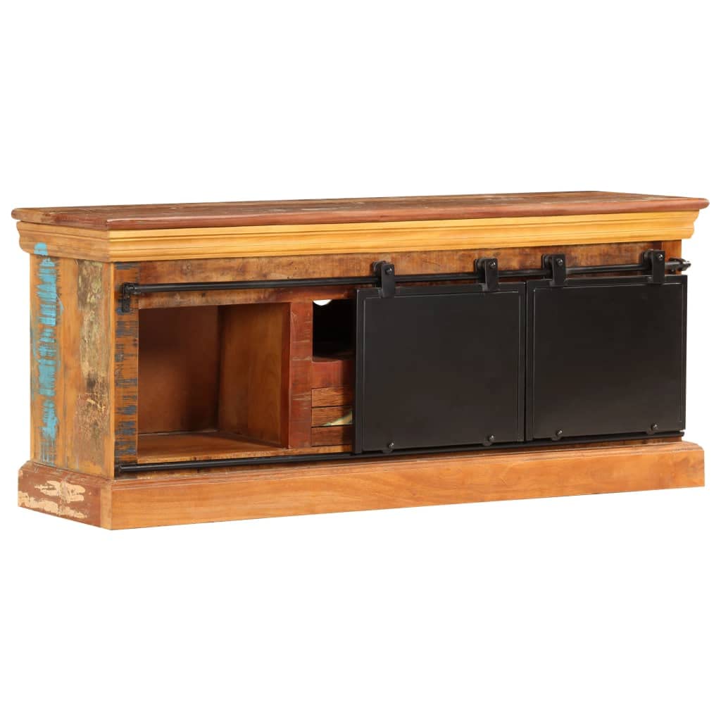 Modern TV Stand with Storage Cabinet & Shelves - 43.3