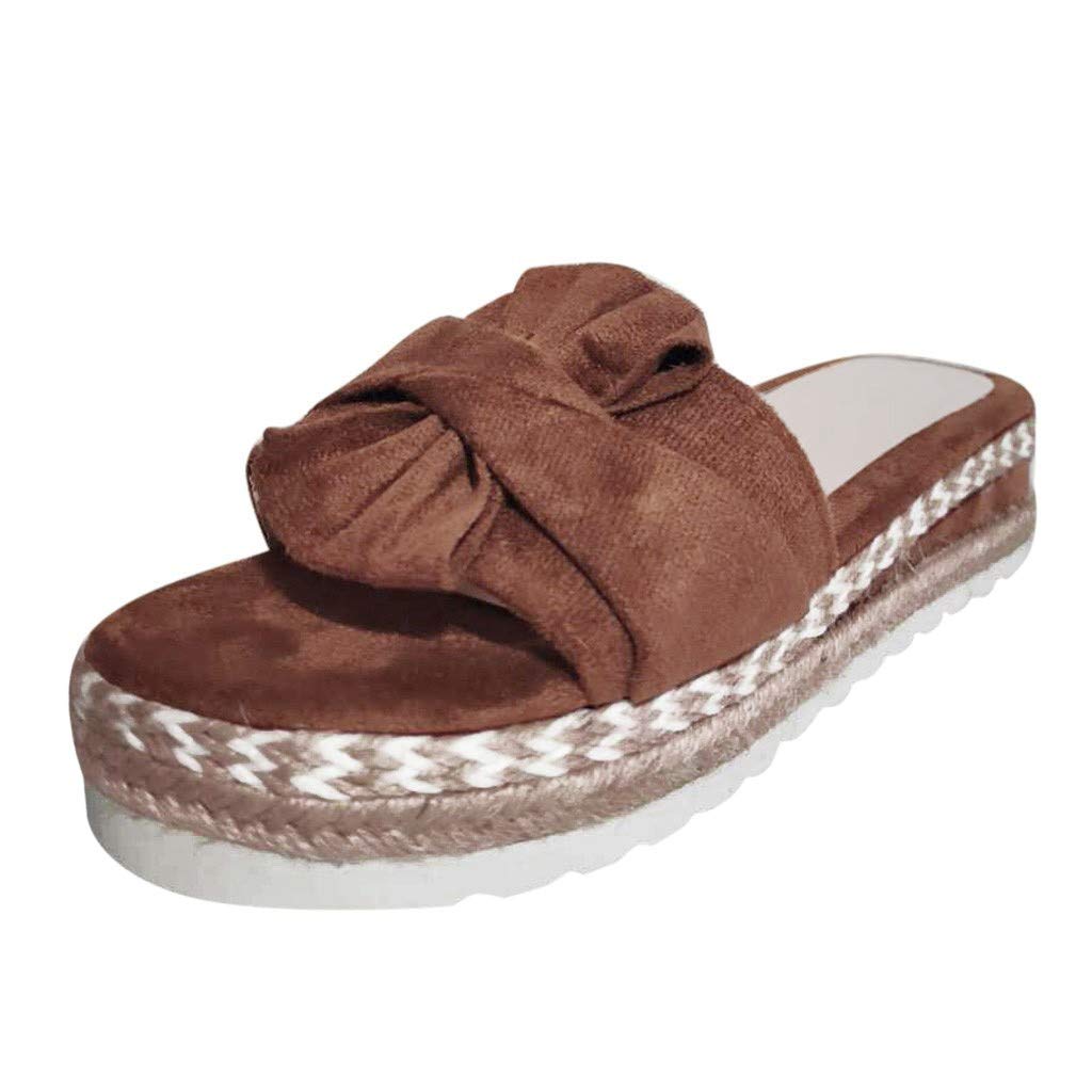 Gibobby Women's Open Toe Espadrilles Platform Sandals with Elastic Ankle Strap - Slip On Wedge Heel Dressy Sandals for Summer, Beach, and Casual Outings