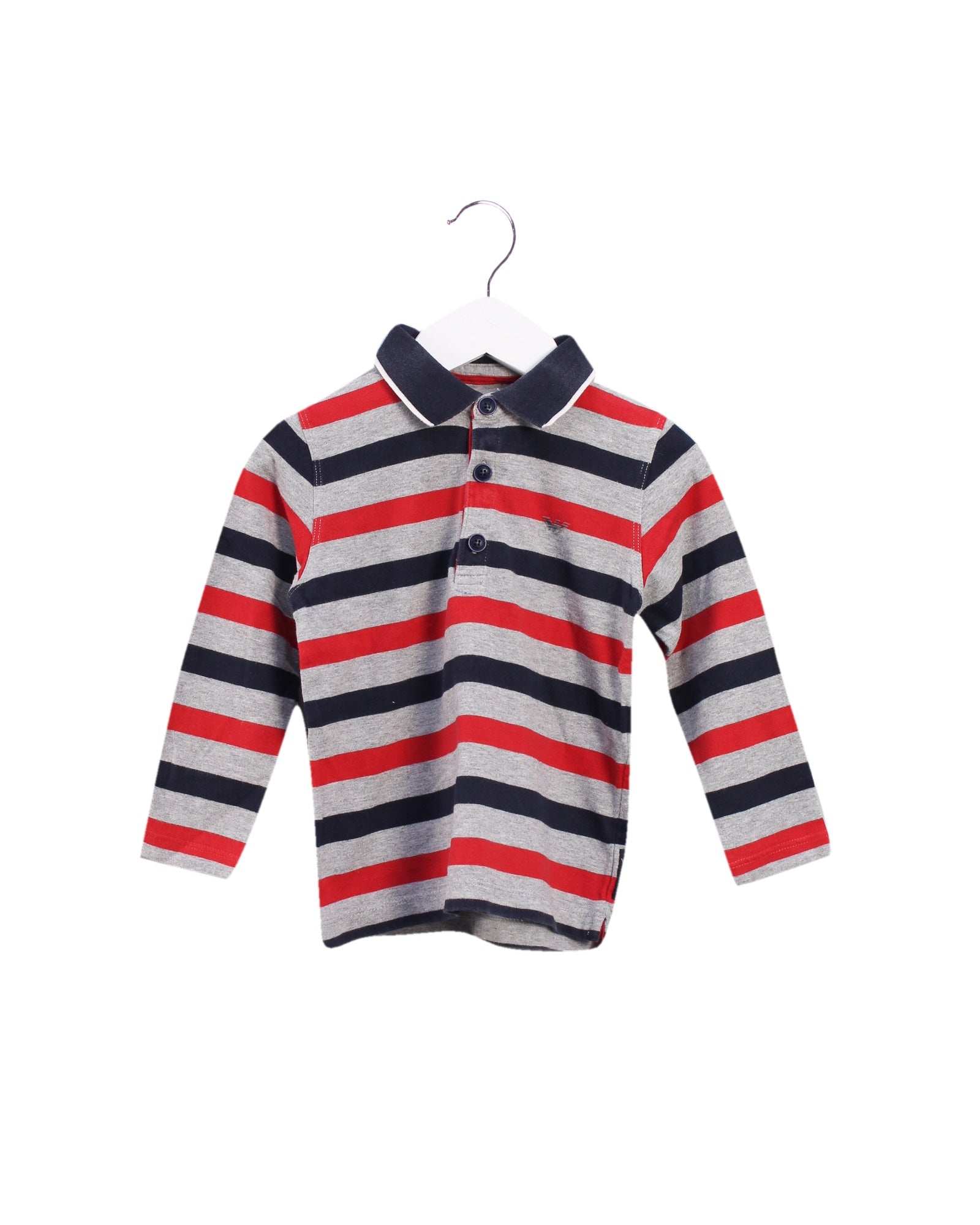 Armani Long Sleeve Polo Shirt for Boys 3T - Premium Cotton Comfort Fit - Casual & Formal Wear for School, Parties & Special Occasions