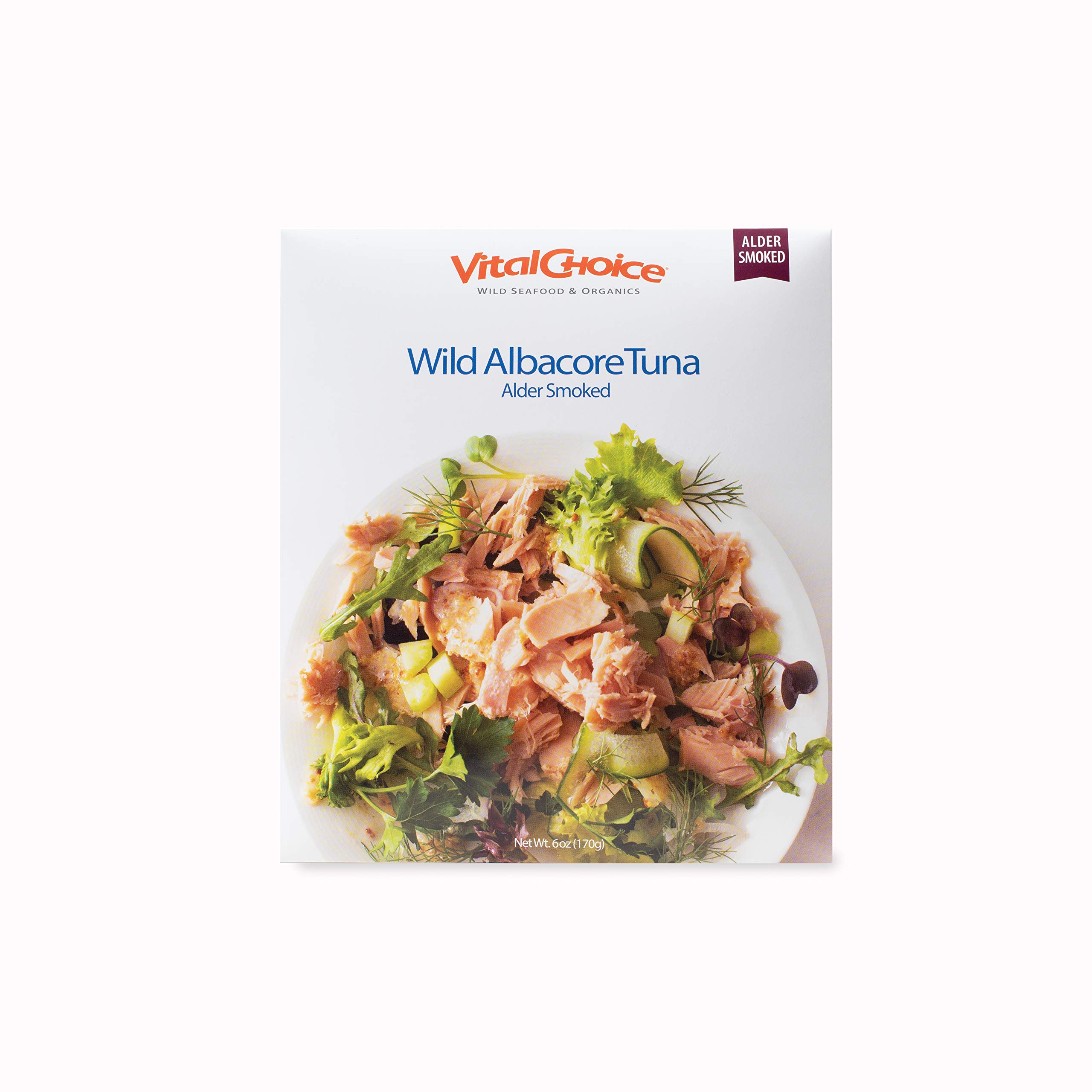 Premium Wild Albacore Tuna in Pouch - Smoked, 6 oz (Pack of 6) | High-Quality, Mercury-Tested, Sustainably Caught | Perfect for Salads, Sandwiches & Keto Meals