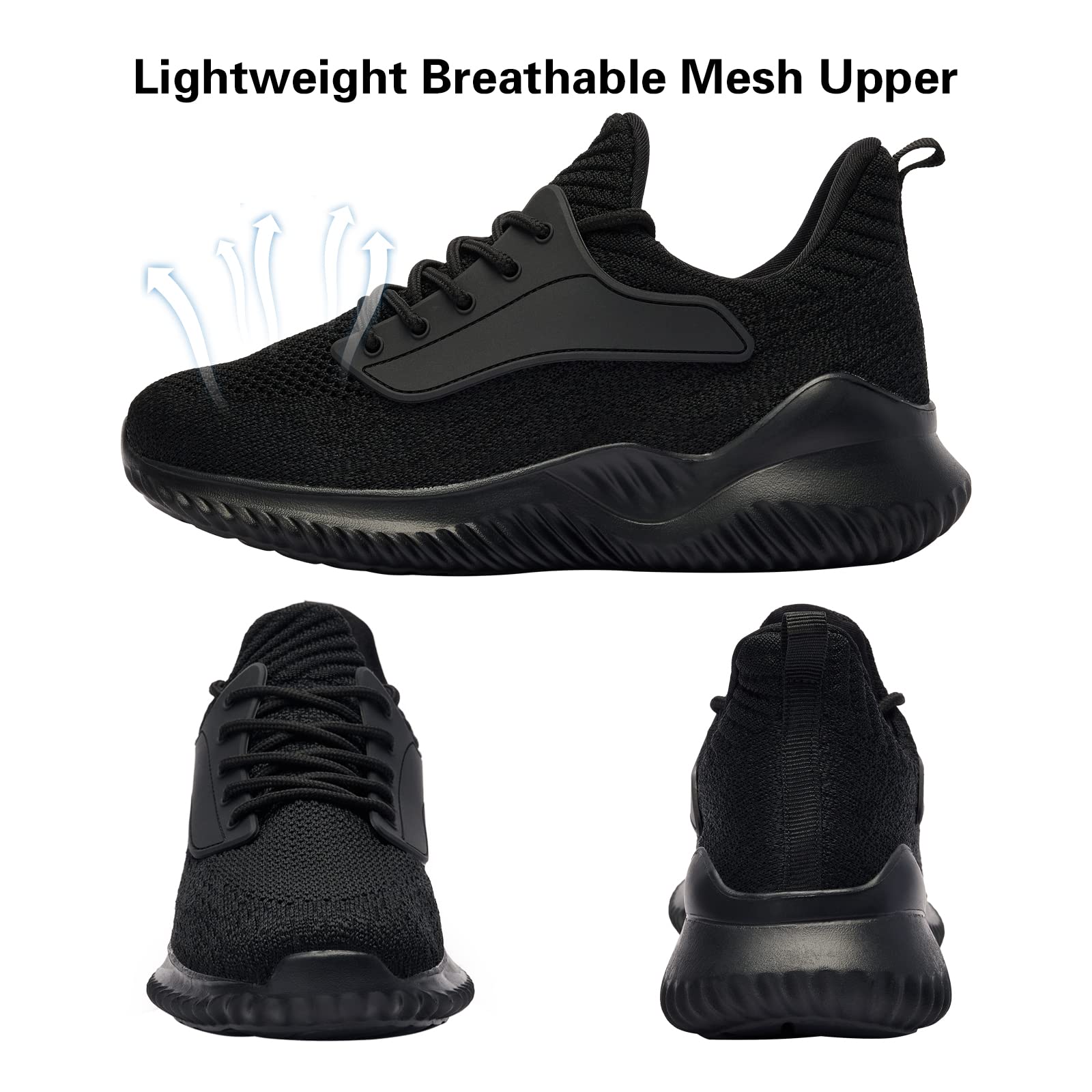 Women's Memory Foam Slip-On Tennis Shoes - Lightweight Walking Sneakers for Running, Gym Workouts, Nursing & Work | Comfortable Athletic Shoes for Women | Perfect for Daily Wear, Jogging & Professional Healthcare Shifts