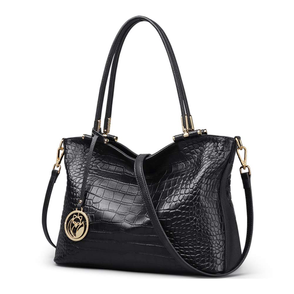 Genuine Leather Tote Handbag for Women - Large Top Handle Satchel Purse with Shoulder Strap | Perfect for Work, Travel & Everyday Use
