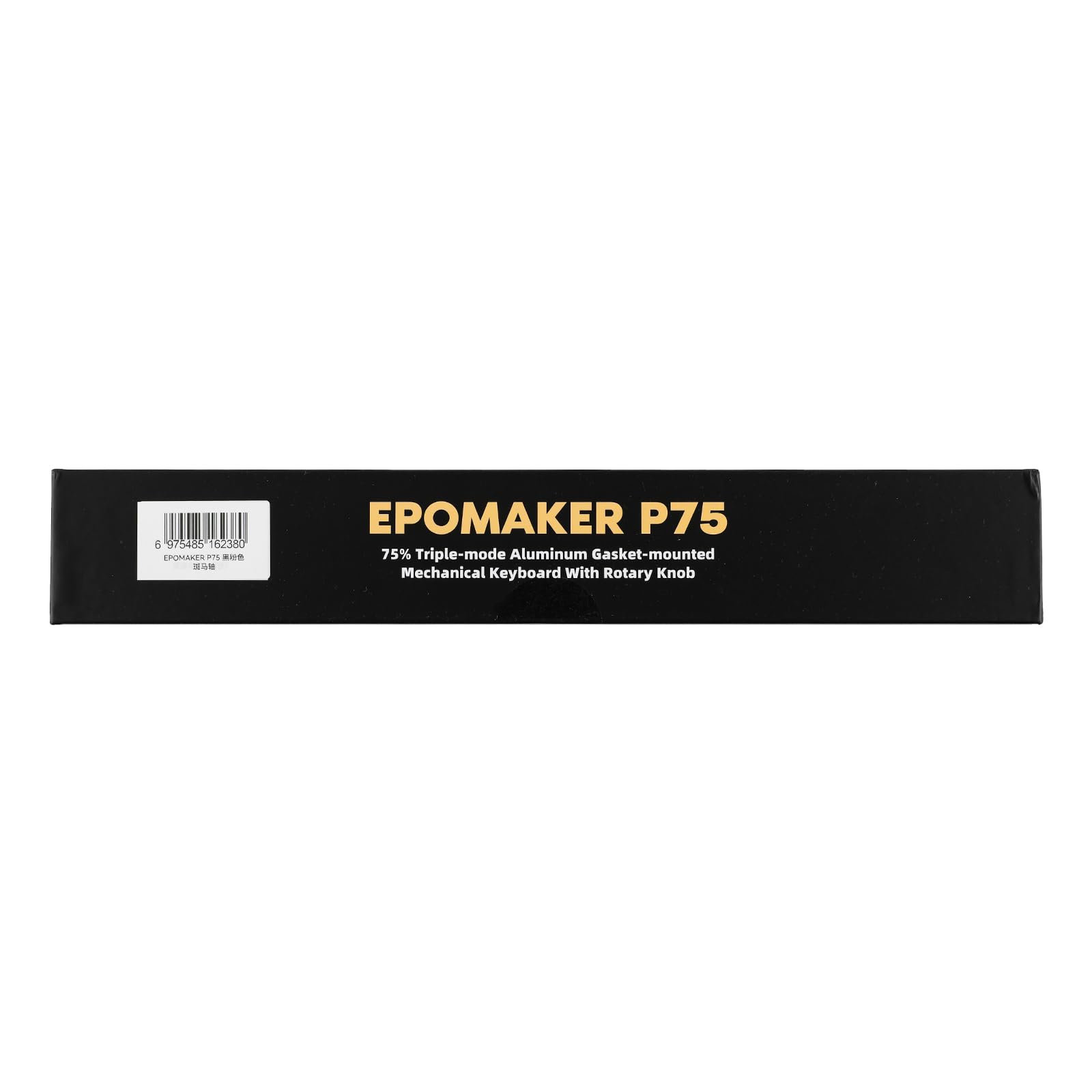 EPOMAKER P75 Wireless Mechanical Keyboard - Bluetooth 5.0/2.4GHz/USB-C Hot Swappable Aluminum Keyboard with Gasket Structure & Wisteria Linear Switch (Black) for PC Gaming, Mac, Tablet, PS5, Xbox - Perfect for Typing, Coding & Gaming