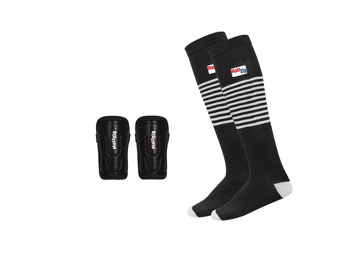 MattZig Indian Club Football Kit - Football Socks & Shin Guards Set | Perfect for Youth Soccer Training, Matches, and Team Sports