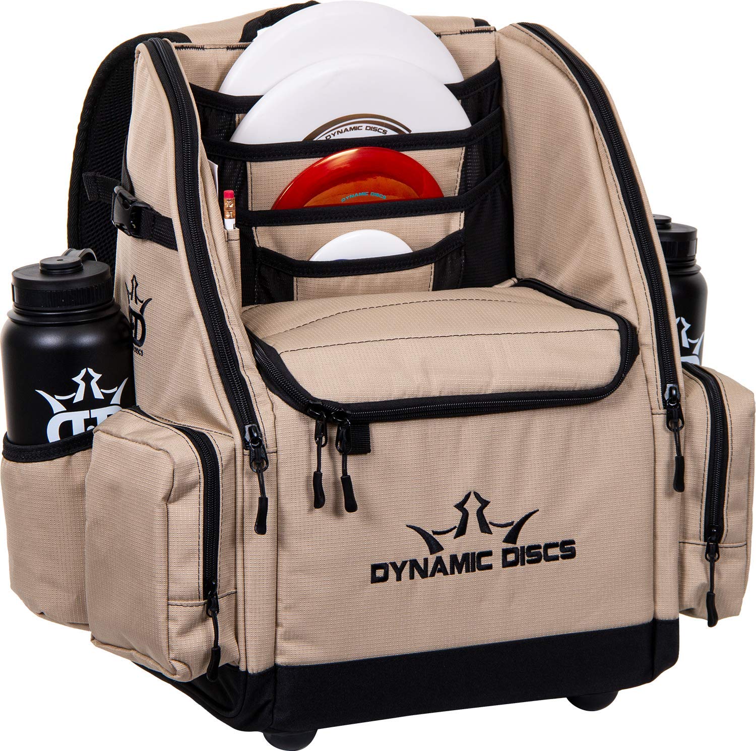Dynamic Discs Commander Backpack Disc Golf Bag - 20 Disc Capacity, 2 Deep Storage Pockets & 2 Water Bottle Holders | Premium Frisbee Golf Backpack for Tournaments, Practice & Outdoor Adventures