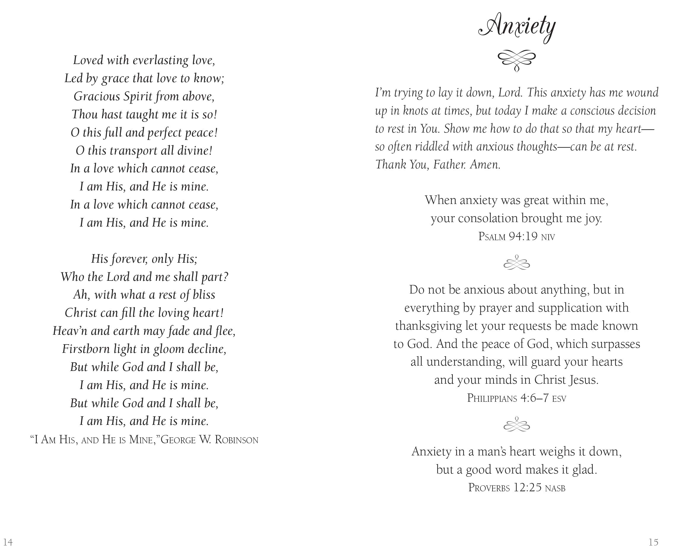 Bible Promise Book for Anxiety Relief - Uplifting Scripture Verses for Peace & Comfort - Perfect for Daily Devotion, Prayer Time & Stressful Moments