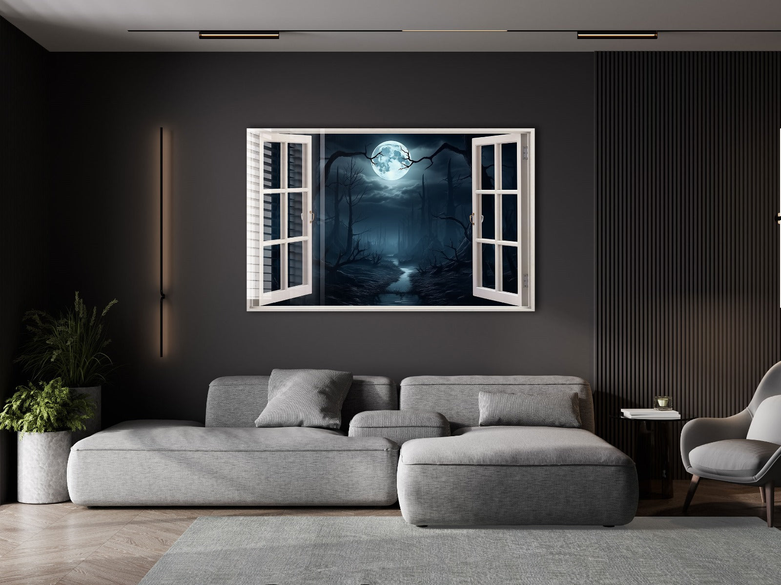 Stunning Window View Night Light - Perfect for Bedroom, Nursery, and Relaxation - Creates a Cozy and Calming Atmosphere