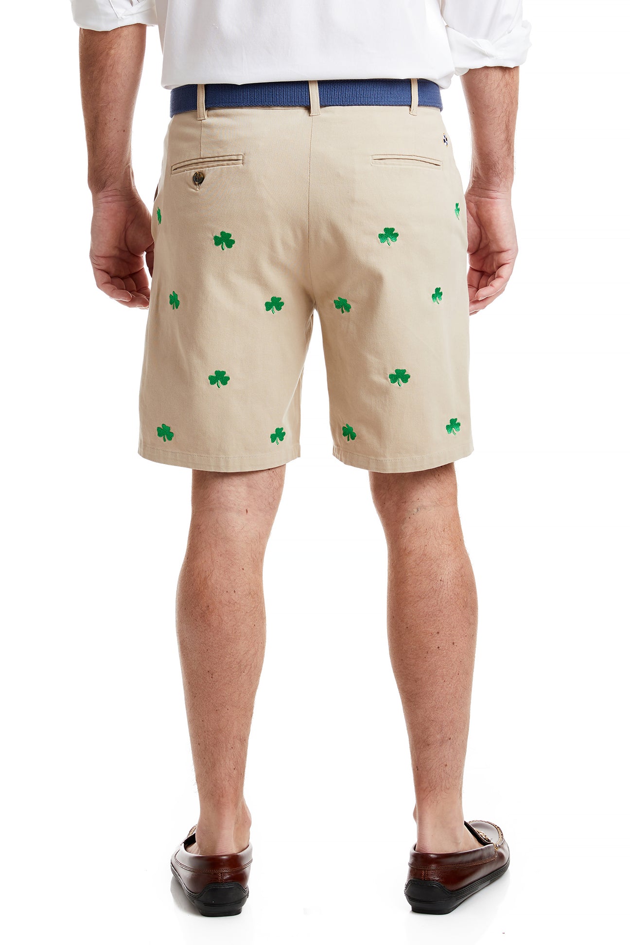 Cisco Short Khaki with Shamrock - Men's Casual Summer Shorts for Outdoor Activities, Beach, and Travel