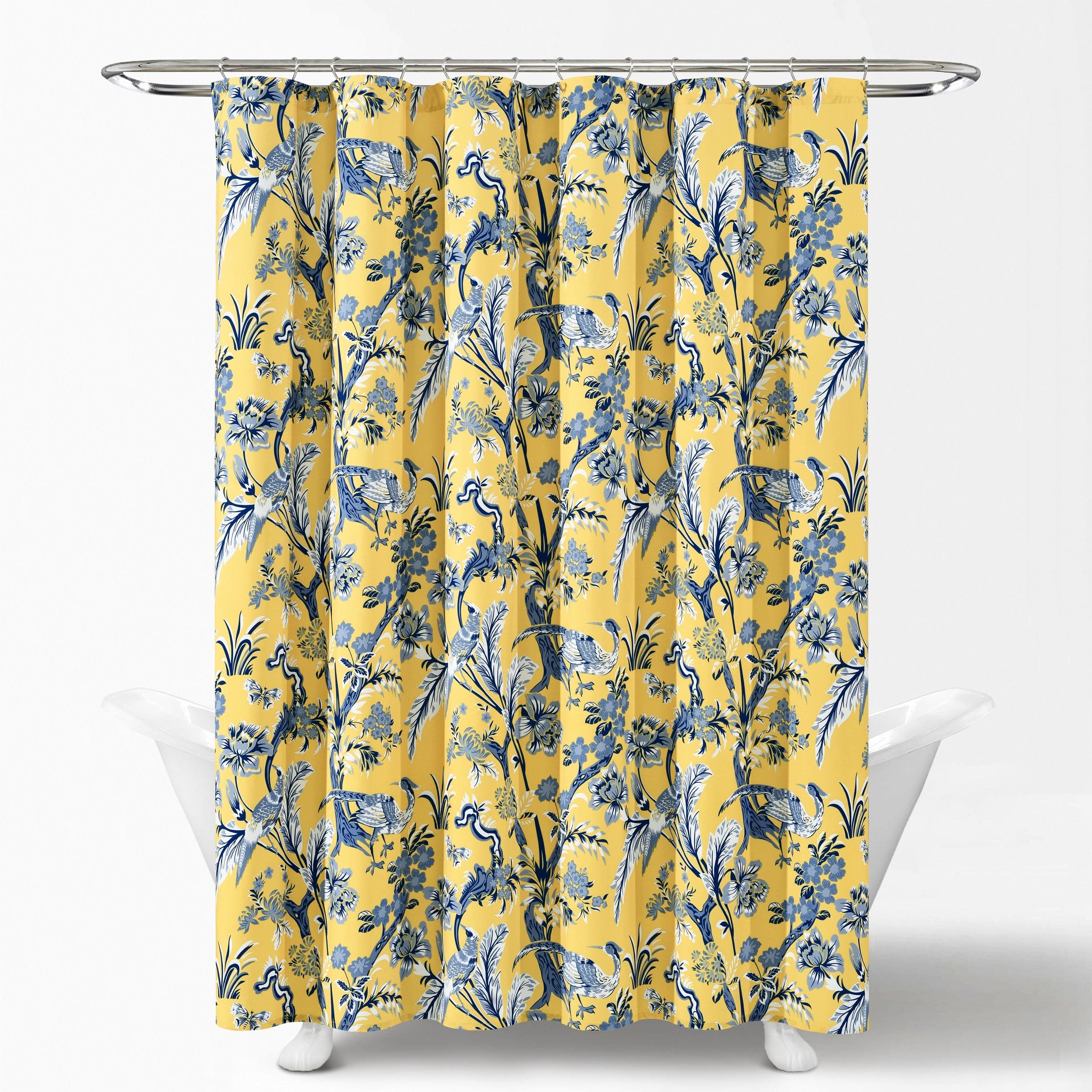 Dolores Waterproof Fabric Shower Curtain with Hooks - Elegant Bathroom Decor for Modern Homes & Apartments