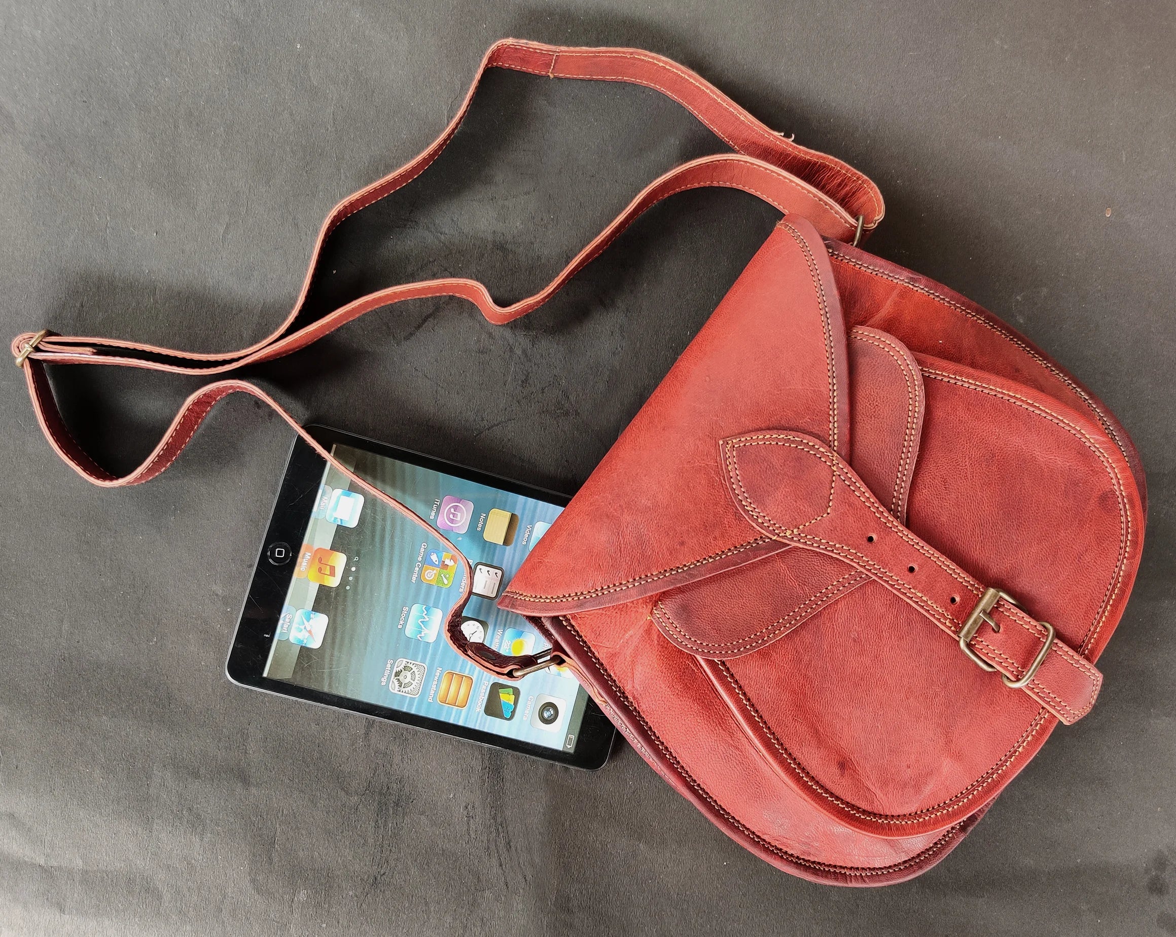 Stylish Matka Crossbody Bag for Women - 11 Inch Leather Handbag with Adjustable Strap, Perfect for Travel, Shopping & Everyday Use